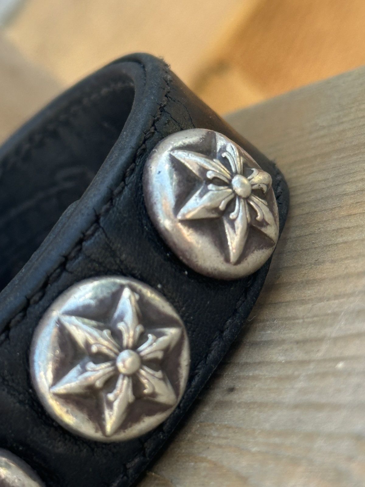 Chrome Hearts Chrome Hearts Star Leather Bracelet Size ONE SIZE - 3 Thumbnail