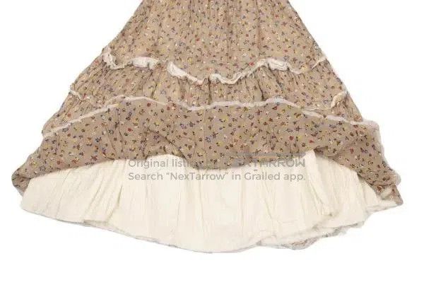 Comme des Garcons Comme Des Garcons size F Brown vintage floral design half Size 23" - 8 Thumbnail