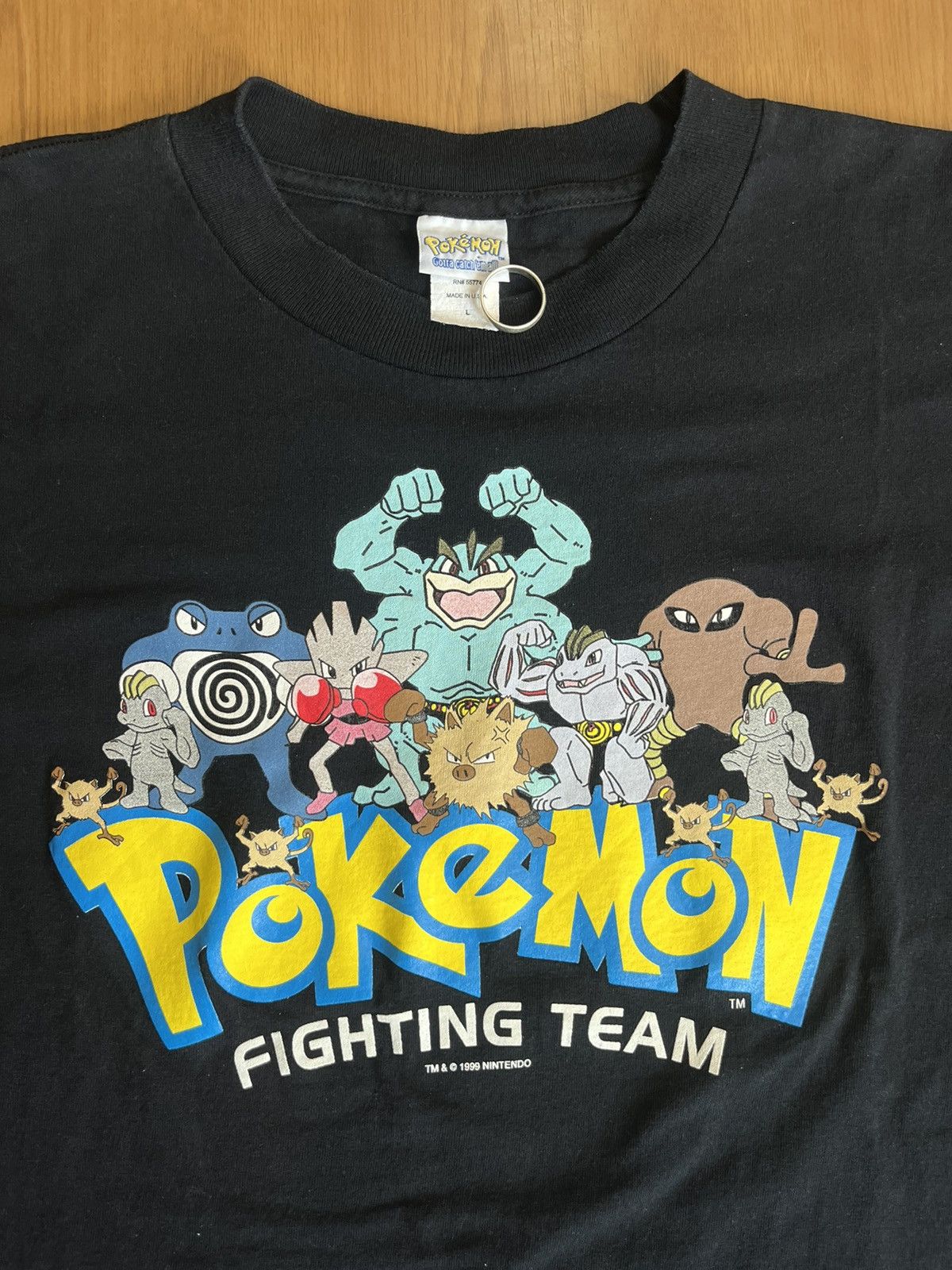 Pokemon Vintage Pokemon Fighting Team 1999’s Nintendo Kids Tshirt Size US L / EU 52-54 / 3 - 5 Thumbnail