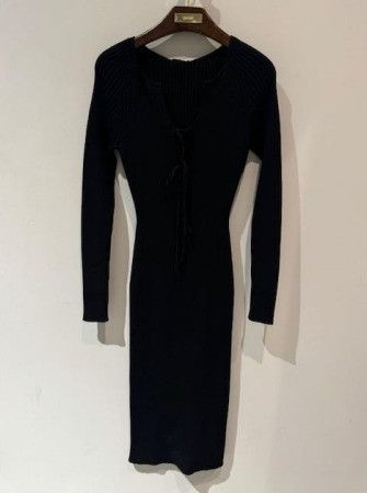 Tom Ford o1w1db10225 ACK337 Midi Dress in Black Size S / US 4 / IT 40 - 1 Preview