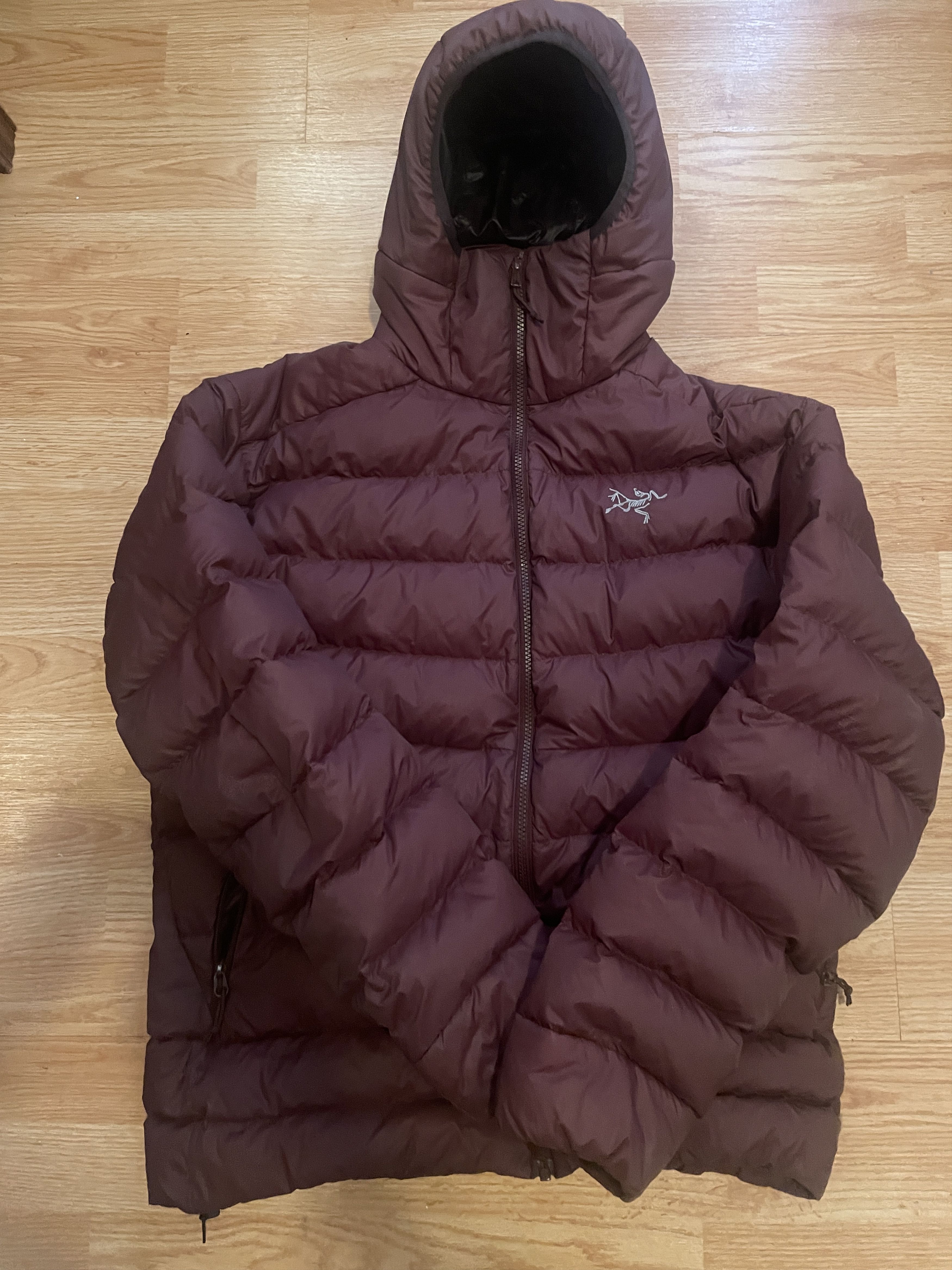 Arc'Teryx Arcteryx burgundy puffer down jacket | Grailed