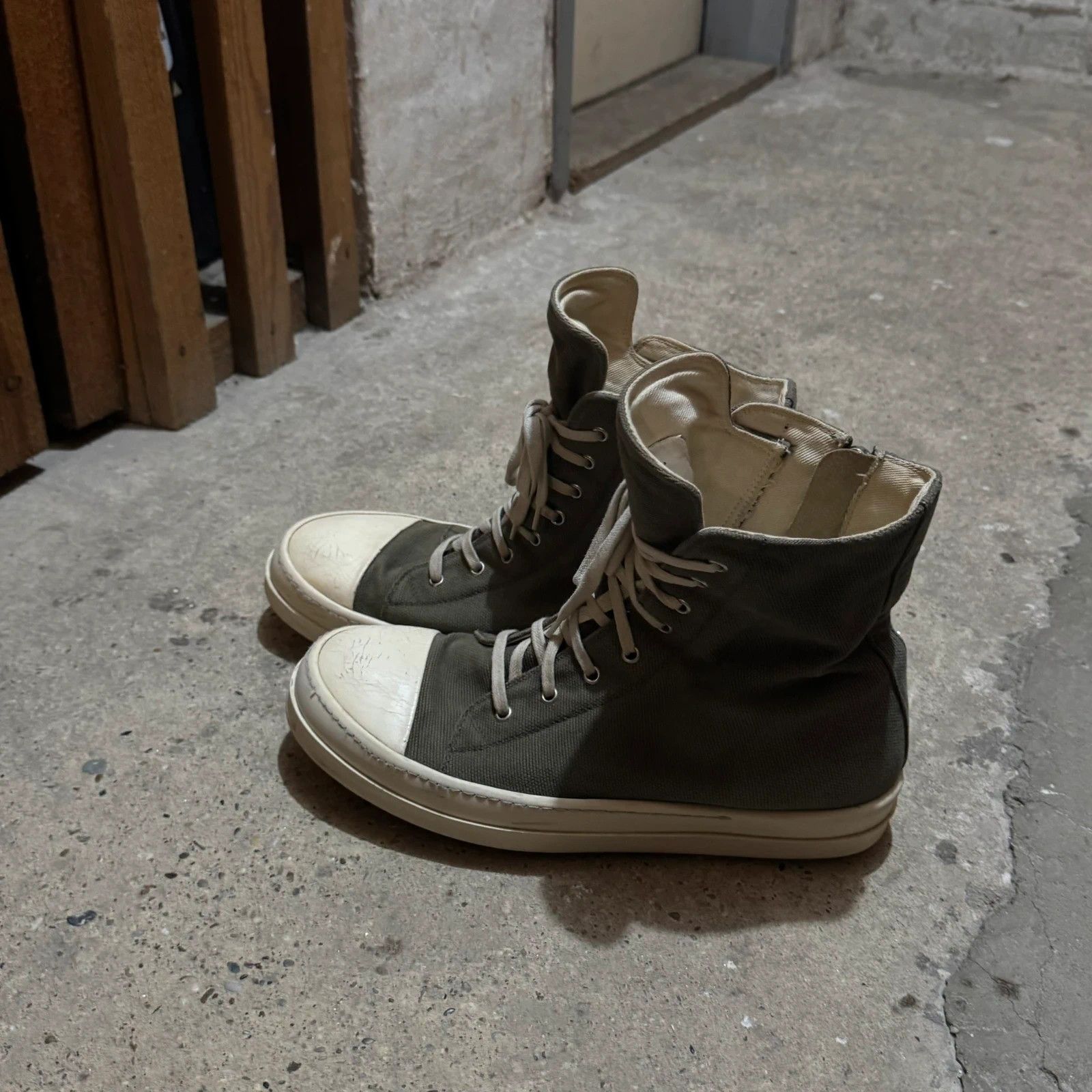 Rick owens drkshdw high top ramones