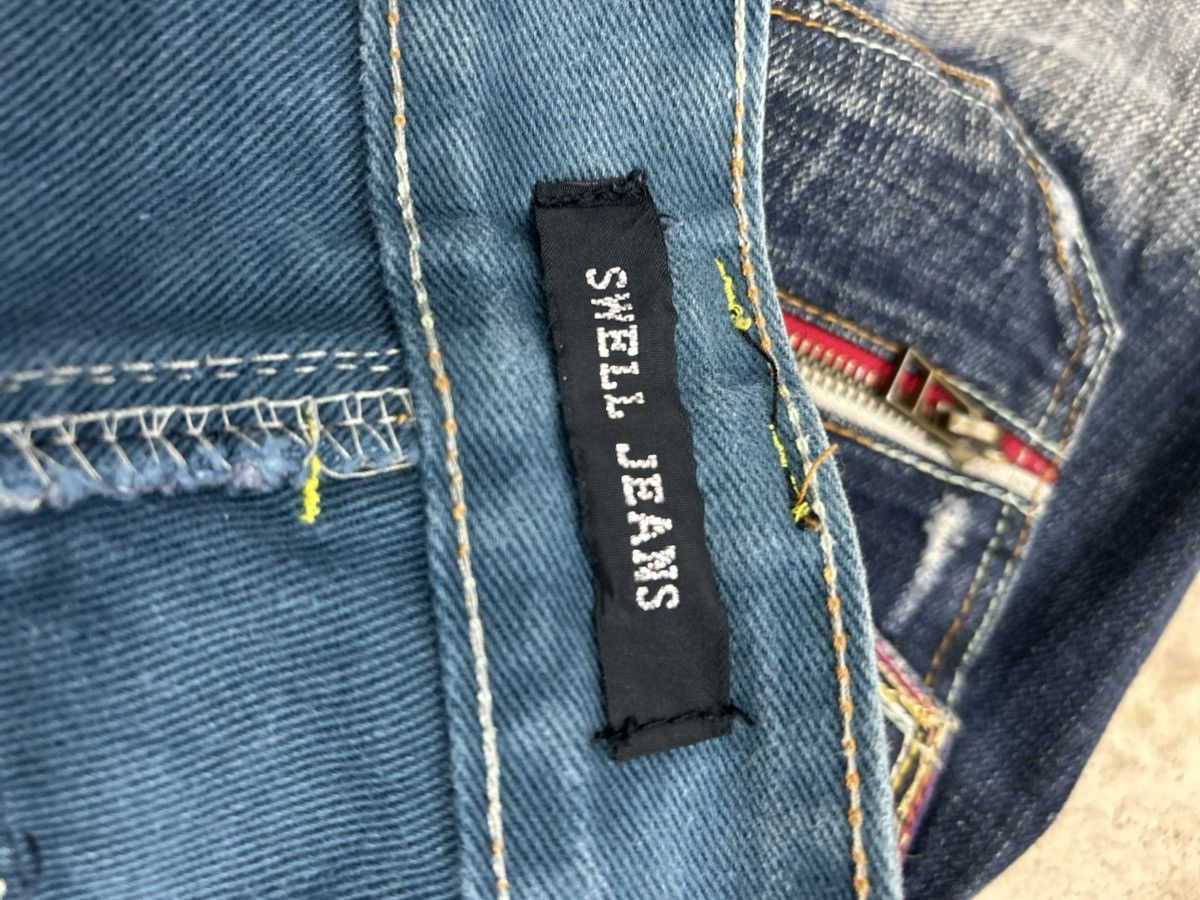 If Six Was Nine Super Flare Swell N Denim Japan Mud Washed Whisker Low Rise Size US 31 - 24 Thumbnail
