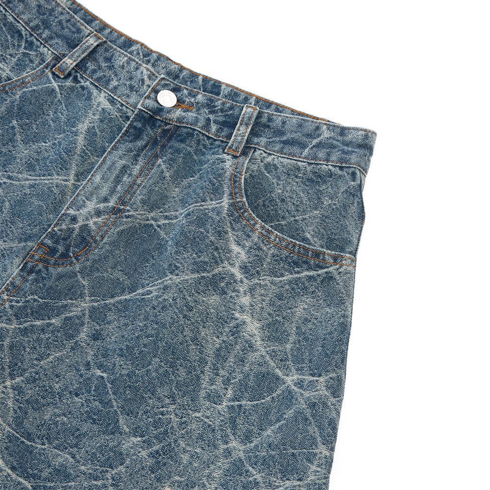 Vintage Men's trendy punk casual loose tie-dye distressed jeans Size US 32 / EU 48 - 3 Thumbnail
