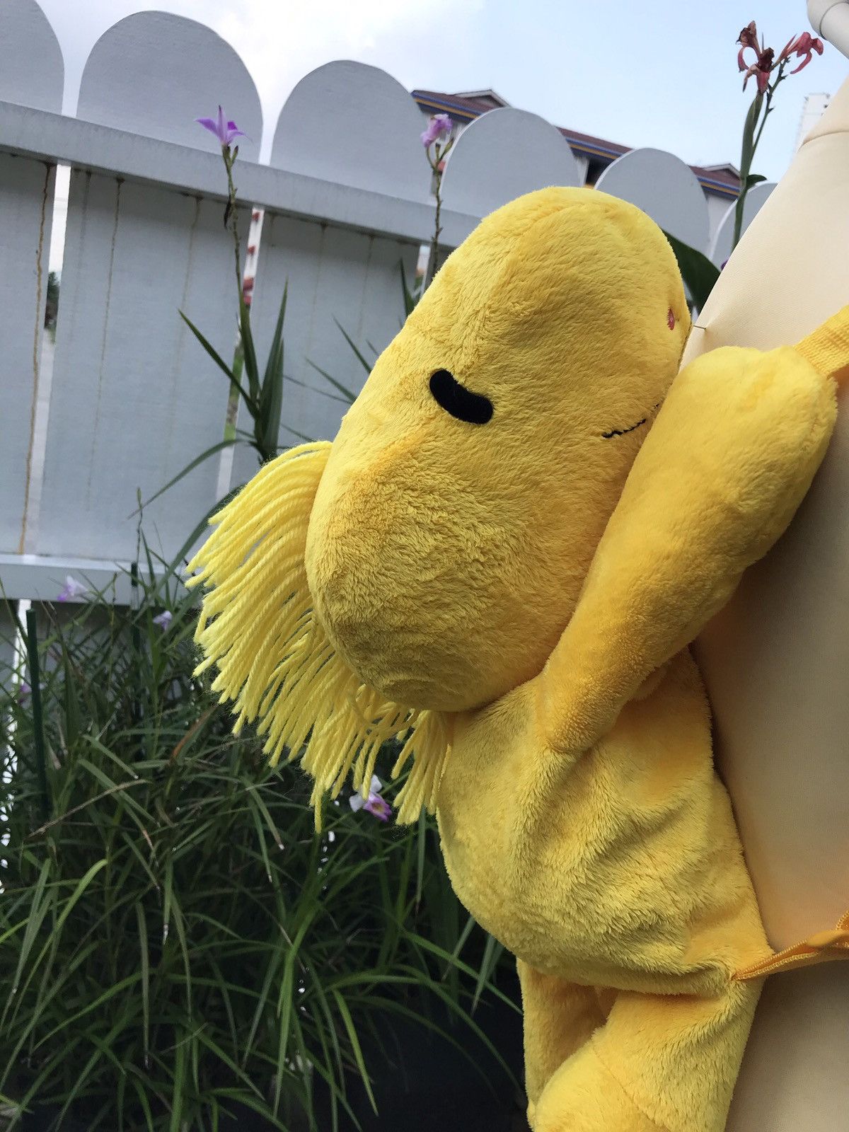 Japanese Brand VINTAGE WOODSTOCK PEANUTS PLUSH BACKPACK Size ONE SIZE - 2 Thumbnail