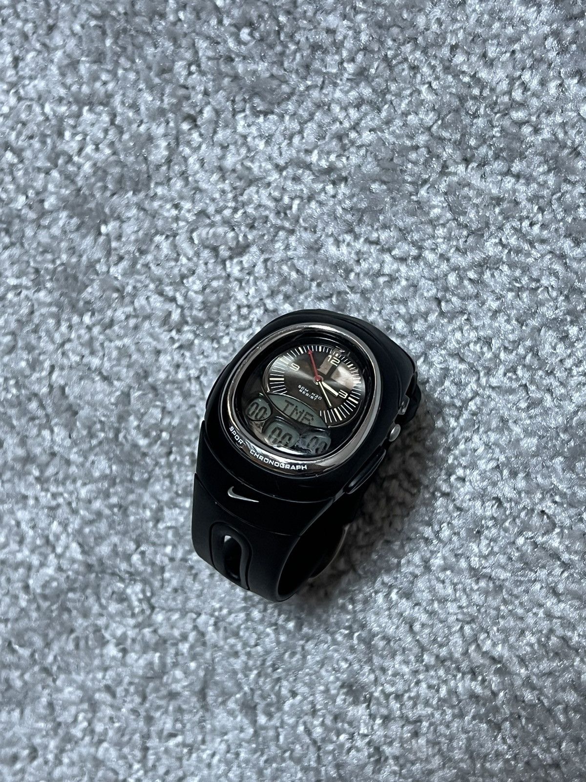 Vintage Nike Reveal Ii Sport Chronograph Gorpcore Watch in Black, Men's