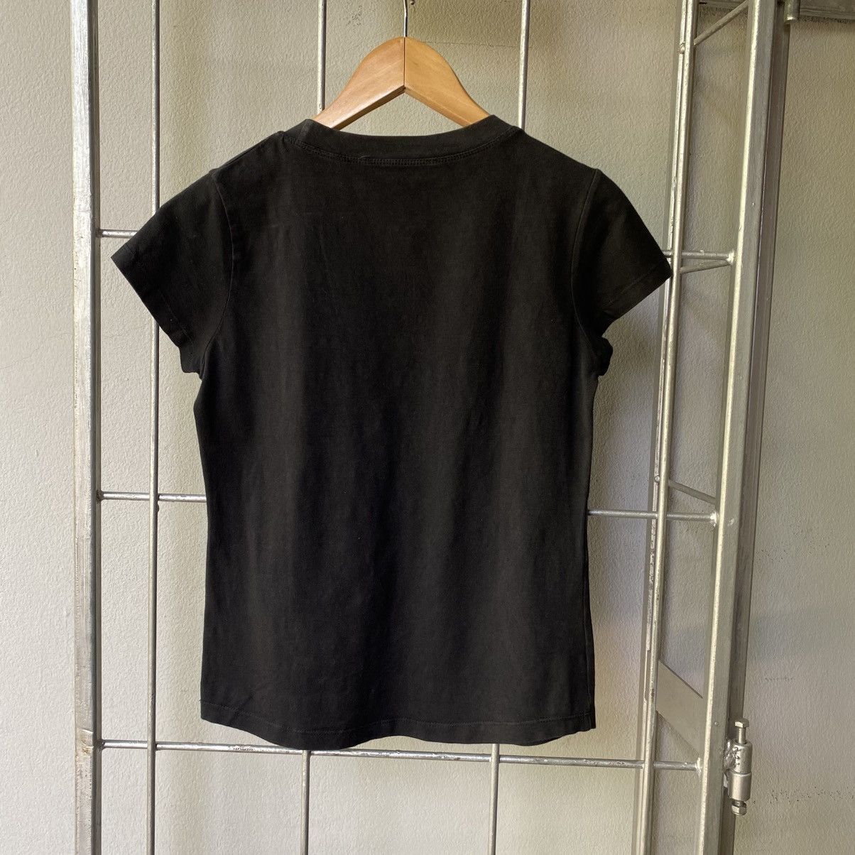 Dior Christian Diot Black Sequin Logo Tee Size M / US 6-8 / IT 42-44 - 6 Thumbnail
