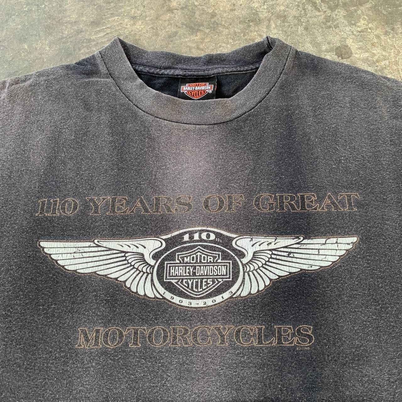 Harley Davidson Crazy Faded HARLEY DAVIDSON 110 Years Anniversary Tshirt Size US M / EU 48-50 / 2 - 3 Thumbnail