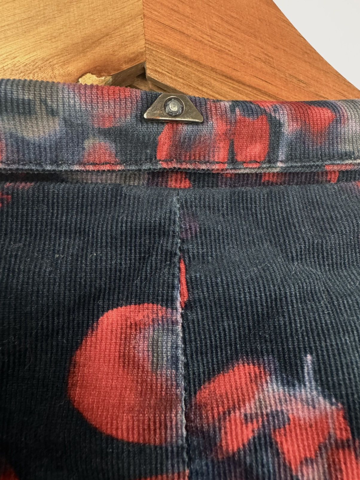 Armani Armani Jeans Women Velvet Floral Blazer Navy Red Size L Size L / US 10 / IT 46 - 10 Thumbnail
