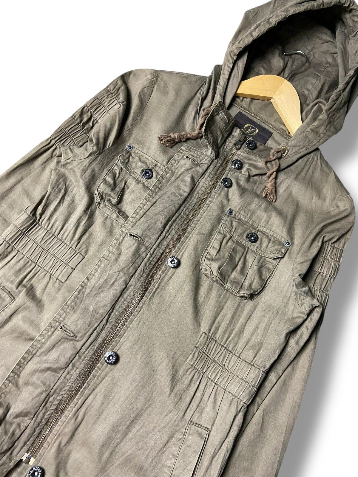 Japanese Brand DURER Brand Multipocket Hooded Parka (161) Size US XXS / EU 40 - 3 Thumbnail