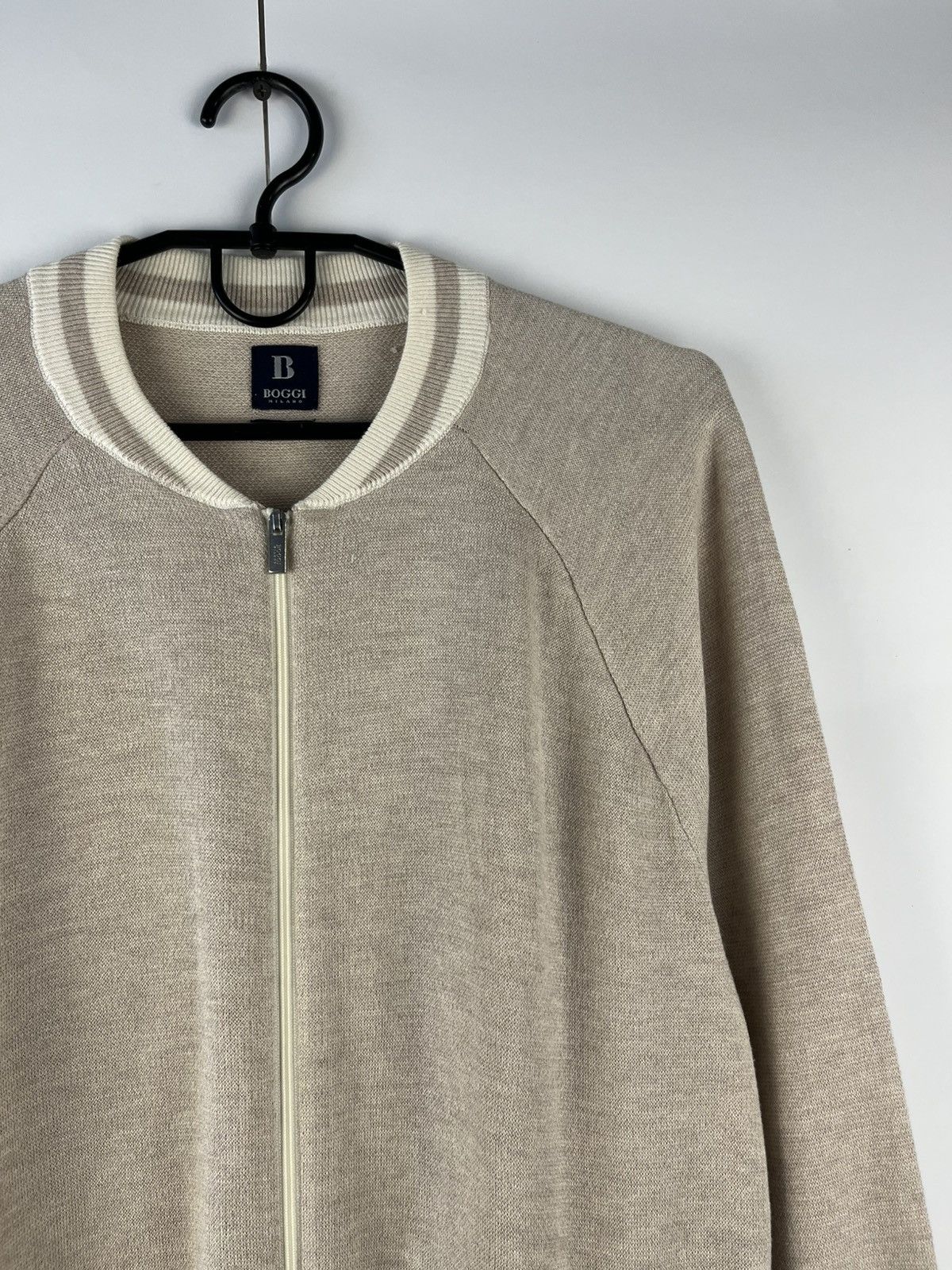 Boggi Boggi Milano Luxury Silk & Cashmere Full Zip Sweater Jumper Size US M / EU 48-50 / 2 - 3 Thumbnail