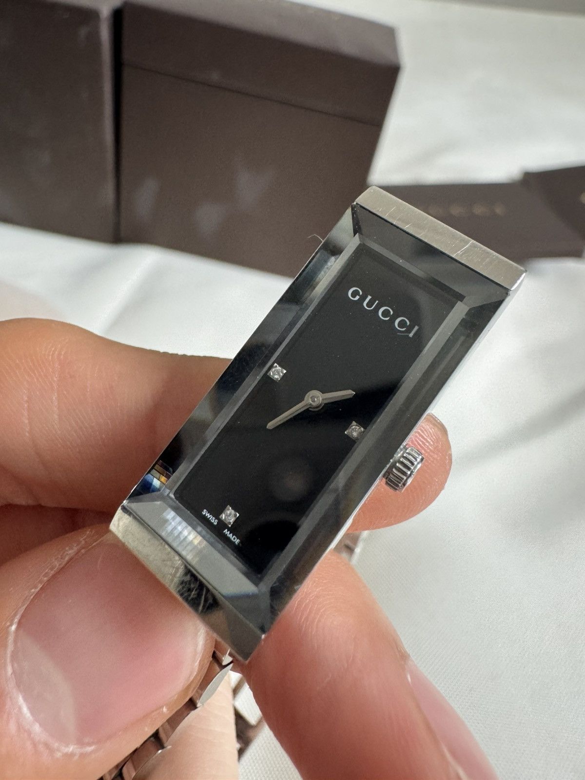 Gucci Gucci g-frame 3p diamond quartz Size ONE SIZE - 2 Thumbnail