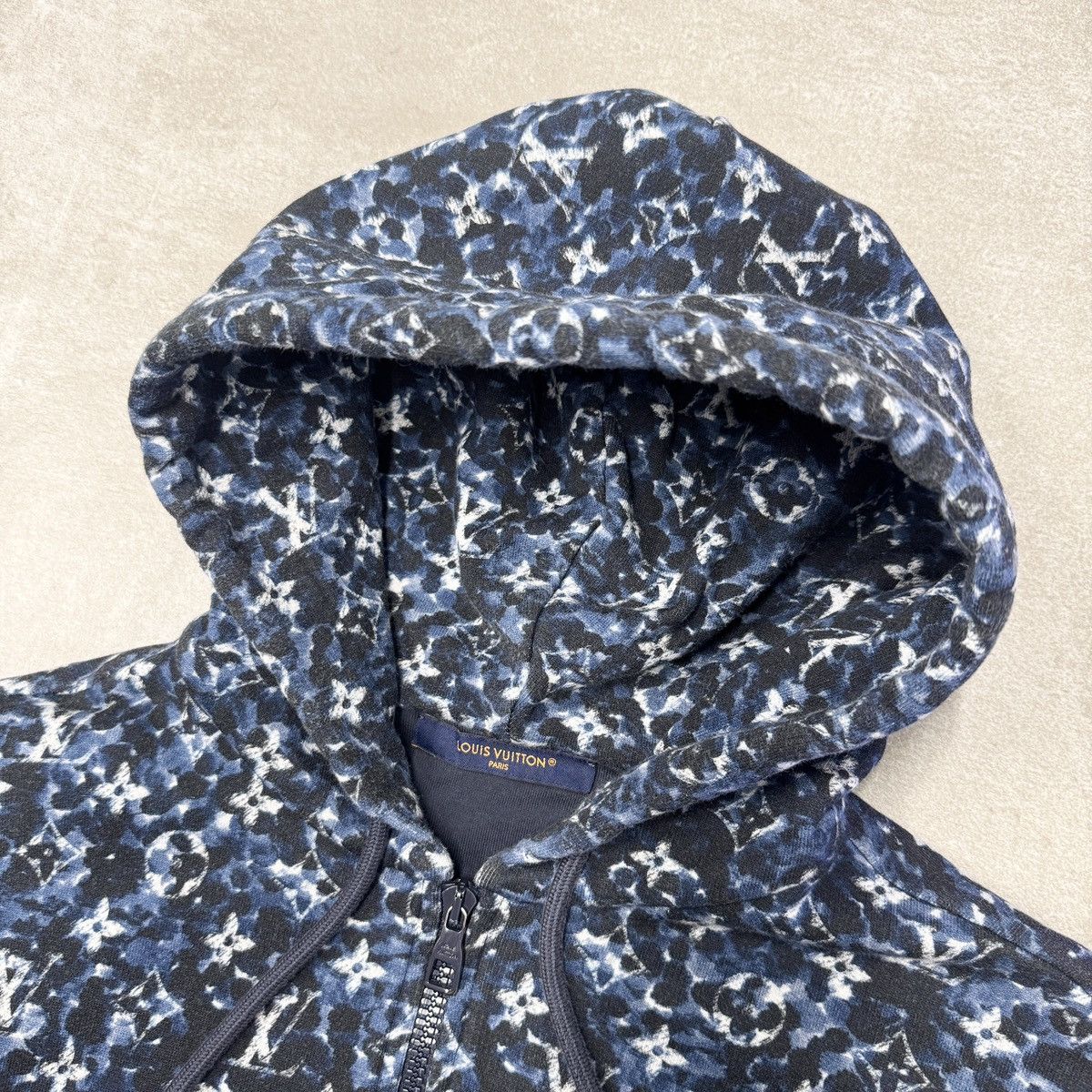 Louis Vuitton Louis Vuitton 1ABJ2J Monogram Hoodie In Blue RRP £1450 Size US M / EU 48-50 / 2 - 6 Thumbnail