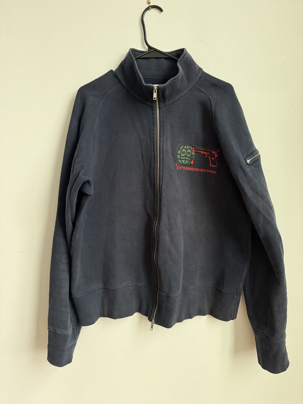 Walter Van Beirendonck Walter Van Beirendonck Navy Zip Up Jacket Size US M / EU 48-50 / 2 - 1 Thumbnail