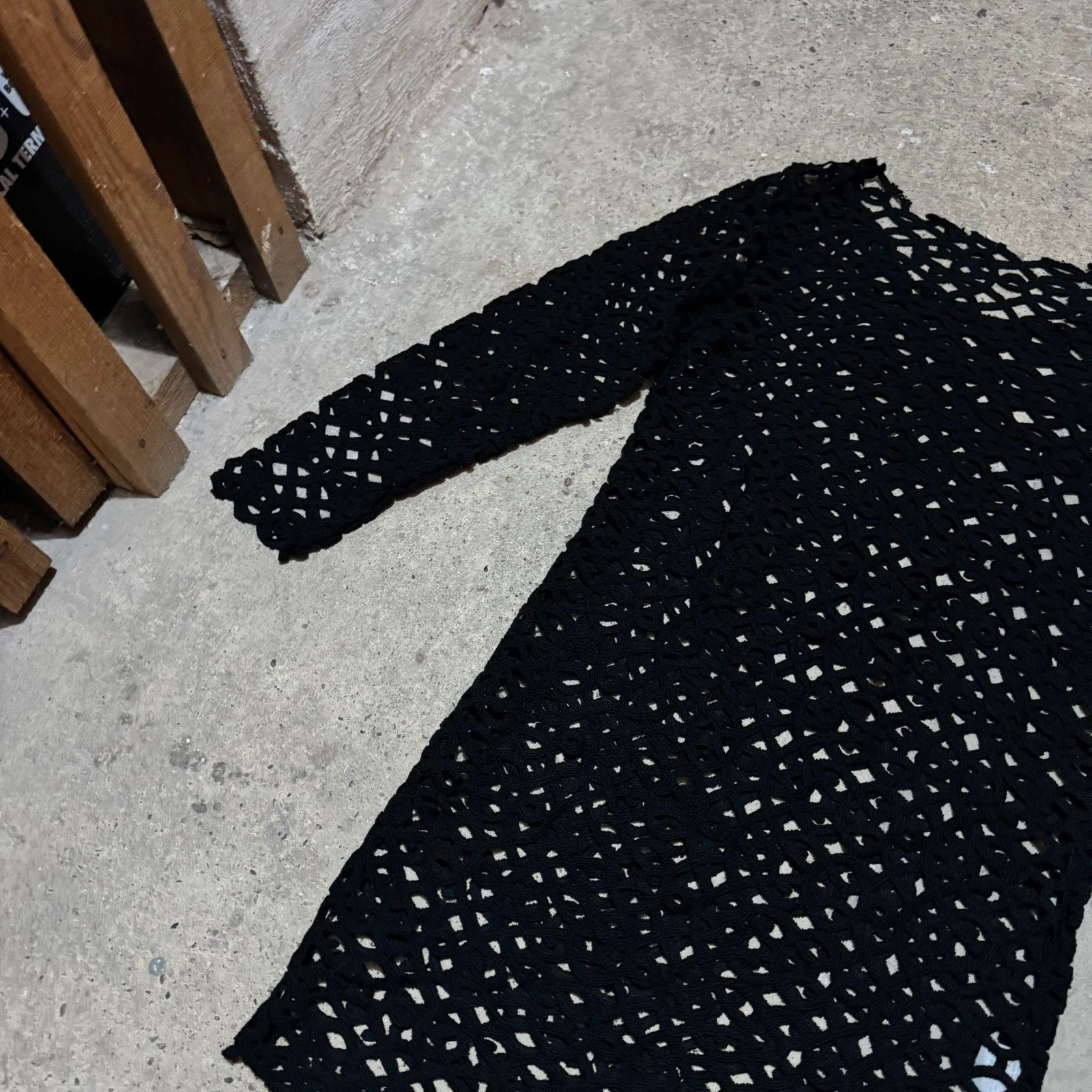 Comme des Garcons Iconic 1991 comme des garçons long sleeve macrame dress Size S / US 4 / IT 40 - 2 Thumbnail