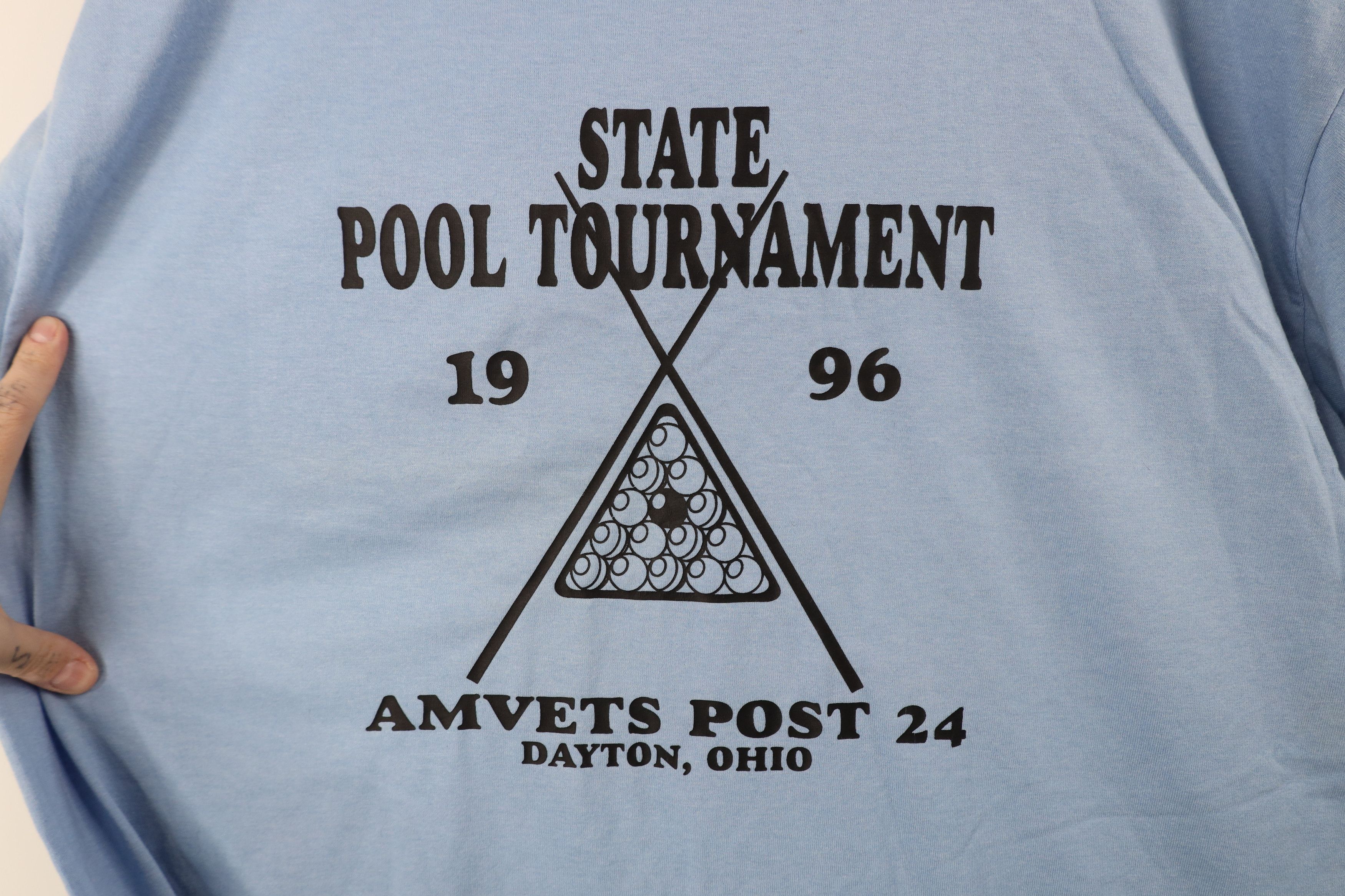 Vintage Vintage 90s Tournament Amvets Korea Vietnam T-Shirt Blue USA Size US XL / EU 56 / 4 - 12 Thumbnail