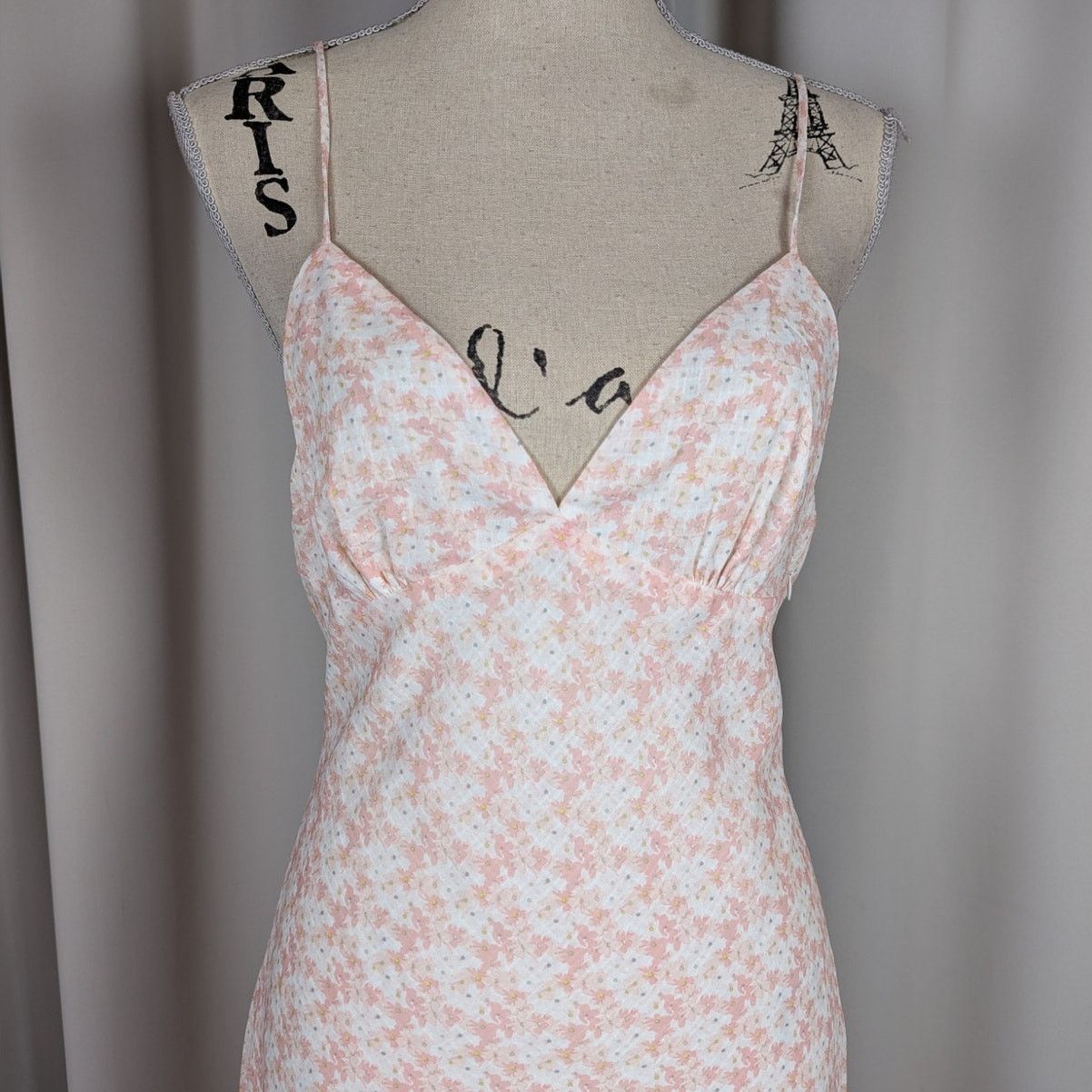 Other Cotton Candy LA Floral Print Spaghetti Strap Maxi Dress Size L / US 10 / IT 46 - 6 Thumbnail