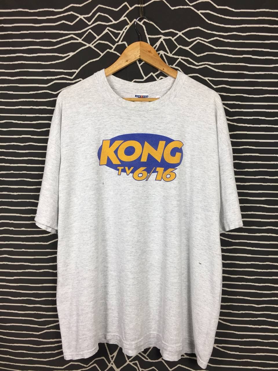 Jerzees × Vintage Vtg 00s KONG TV 6/16 Independent TV Station Classic Logo Tee Size US XL / EU 56 / 4 - 2 Thumbnail
