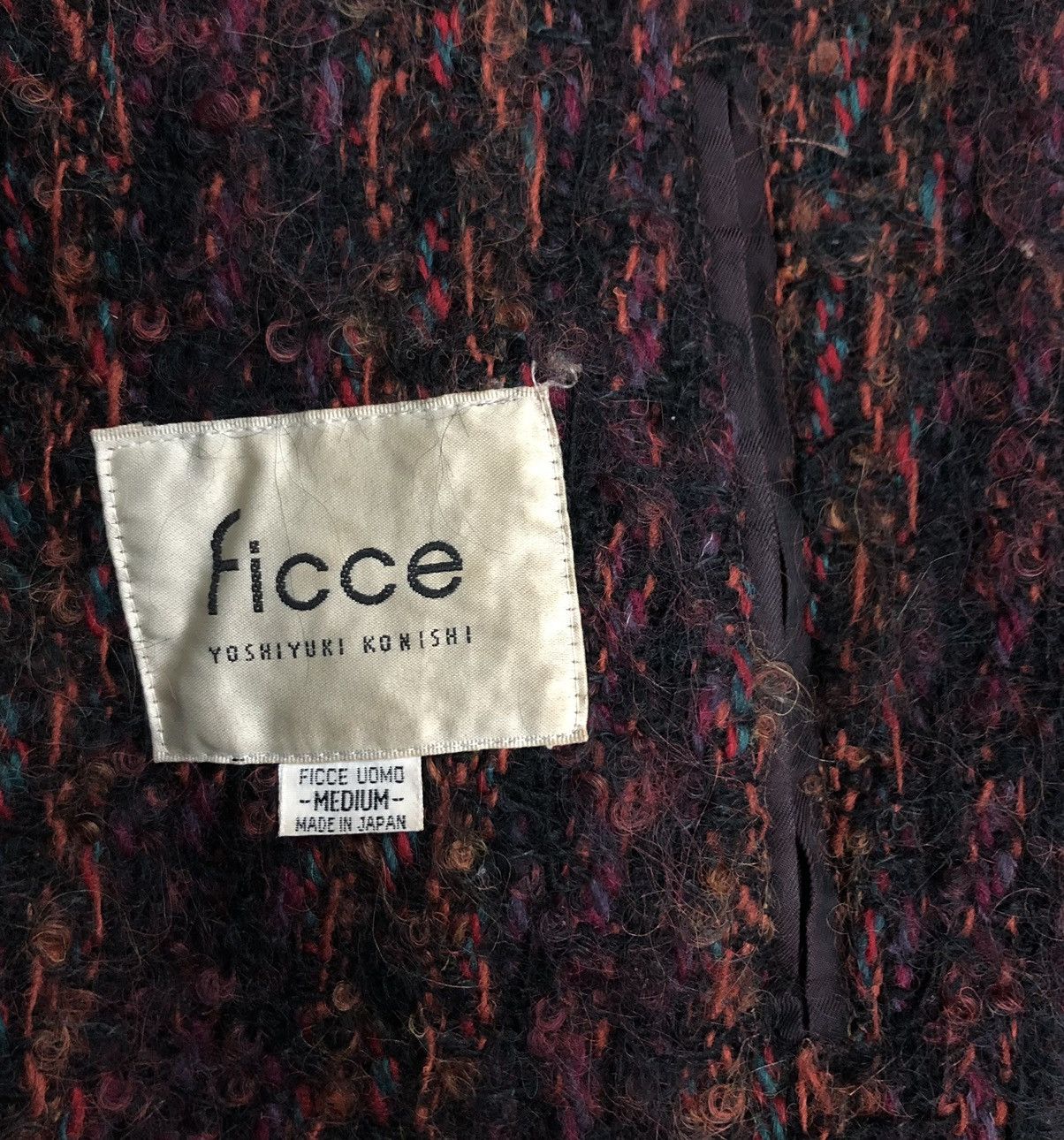 Yoshiyuki Konishi Ficce Uomo by Yoshiyuki Konishi Textured Wool Blazer JDJ402 Size M / US 6-8 / IT 42-44 - 14 Thumbnail