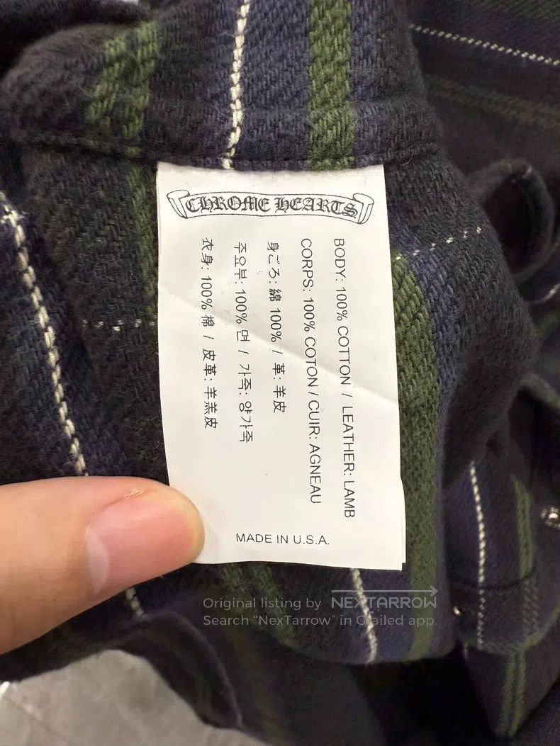 Chrome Hearts Chrome Hearts Size L Limited blue-green plaid dark green sh Size US L / EU 52-54 / 3 - 6 Thumbnail