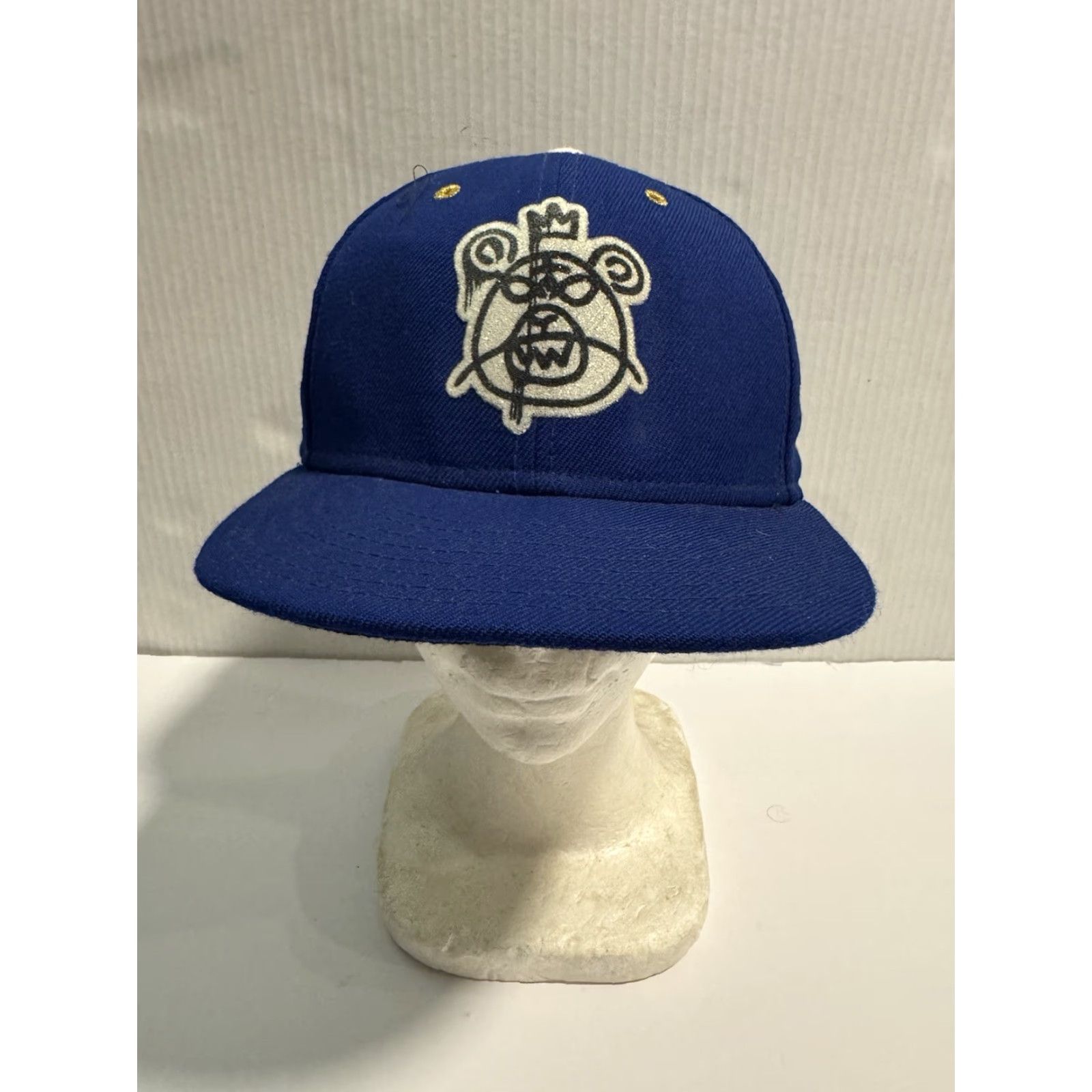 New Era VINTAGE New Era 59Fifty Mishka Bear Mop Blue 7 1/4 Fitted Hat/Cap RARE Size ONE SIZE - 2 Thumbnail