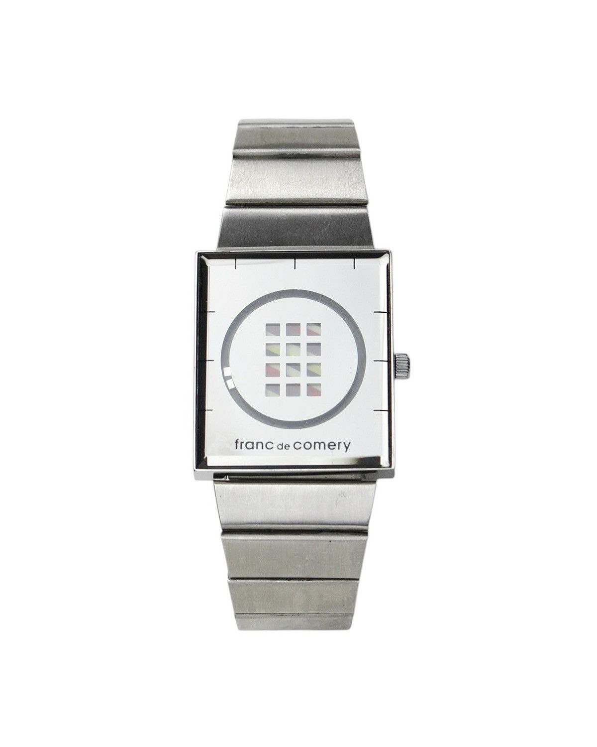 Vintage 2000S FRANC DE COMERY “MIRRORED GRID” SQUARE WATCH Size ONE SIZE - 5 Thumbnail