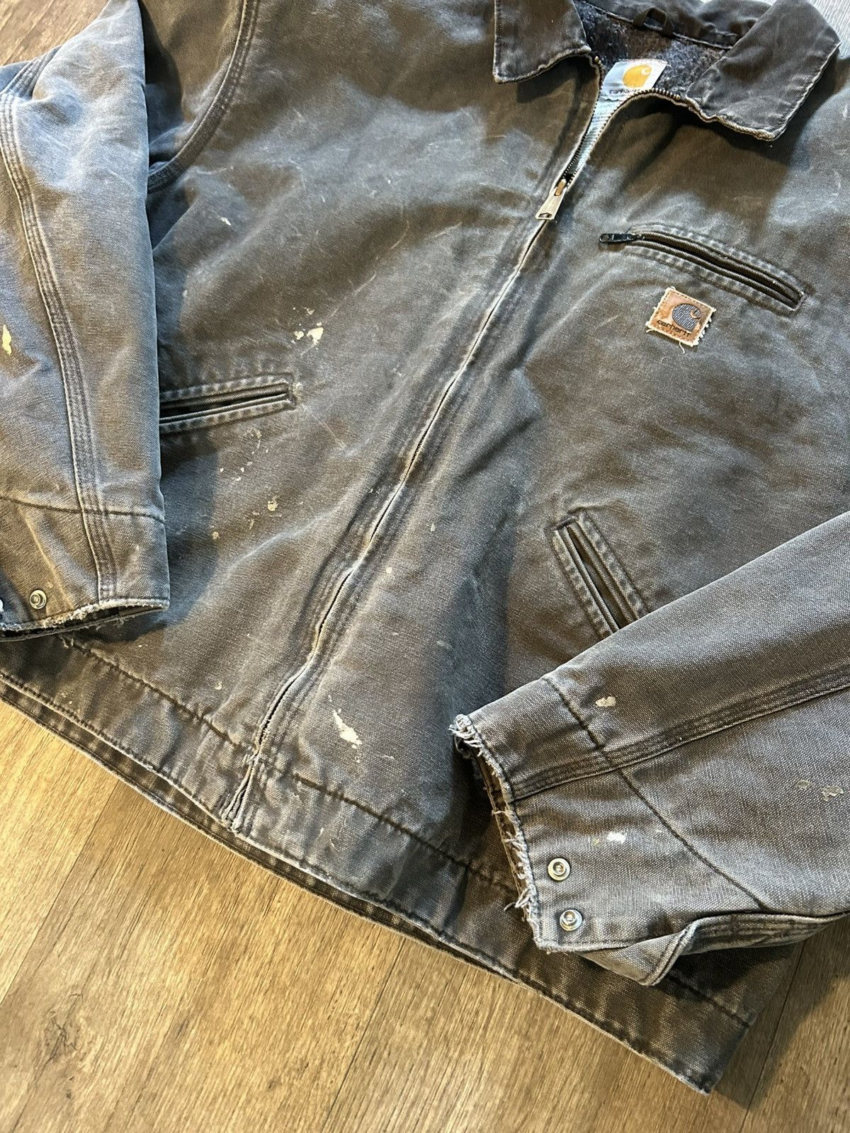 Carhartt Vintage Faded Moss Carhartt Detroit Jacket Size US XXL / EU 58 / 5 - 3 Thumbnail