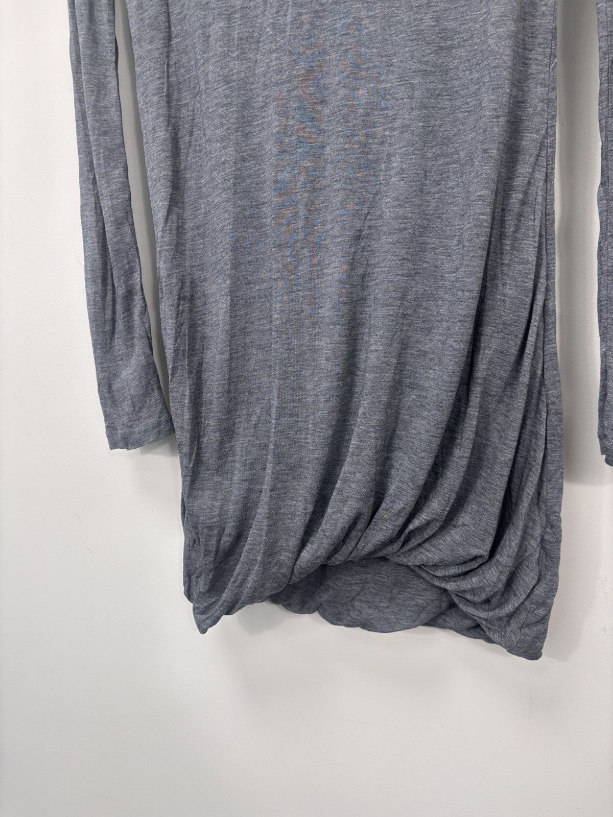 Acne Studios Acne Studios Emilia AW15 Women’s Grey Draped Mini Dress Size XS / US 0-2 / IT 36-38 - 5 Thumbnail