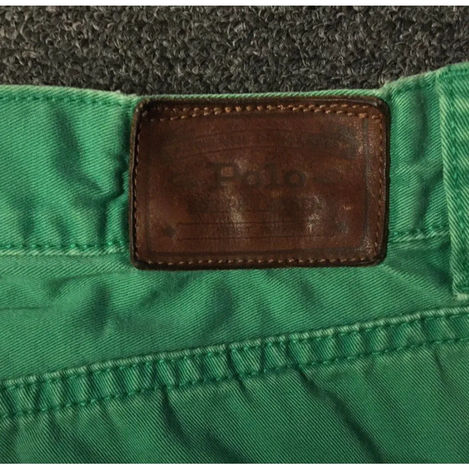 Polo Ralph Lauren VINTAGE Polo Ralph Lauren Dungaree Chino Pants 40 Men Green 39/27 80s 90s Sailing Logo Designer USA Retro Classic Size US L / EU 52-54 / 3 - 2 Thumbnail