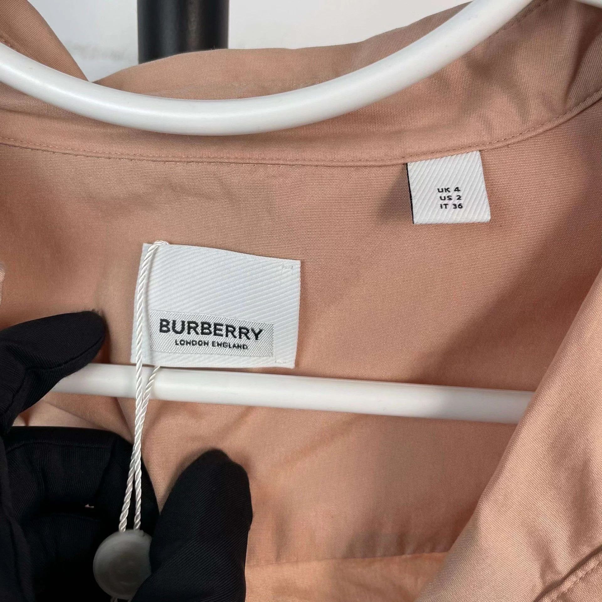 Burberry Burberry Cotton Dress 34 Nude Size XS / US 0-2 / IT 36-38 - 4 Thumbnail