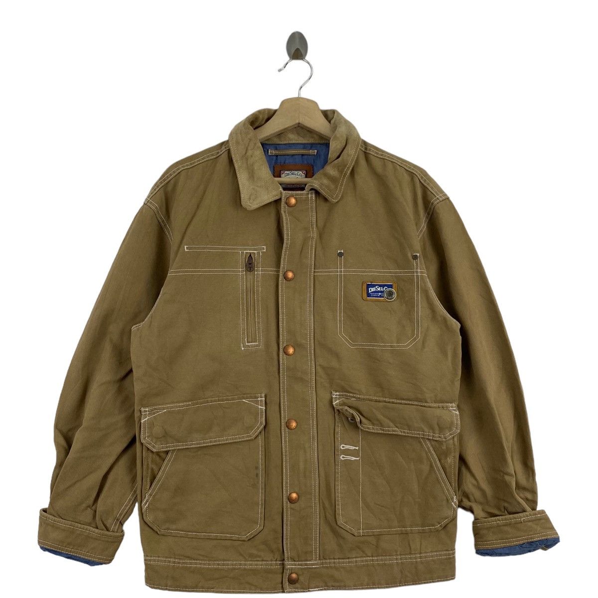 Diesel DIESEL Co. Wok Wear Multi Pockets Button Up Brown Collar Size US L / EU 52-54 / 3 - 1 Thumbnail