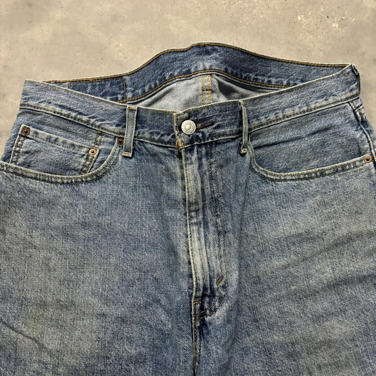 Levi's × Vintage Crazy Vintage Y2K/2000s Grunge Levi’s Skater Denim Jean Shorts Jorts! Size US 36 / EU 52 - 3 Thumbnail