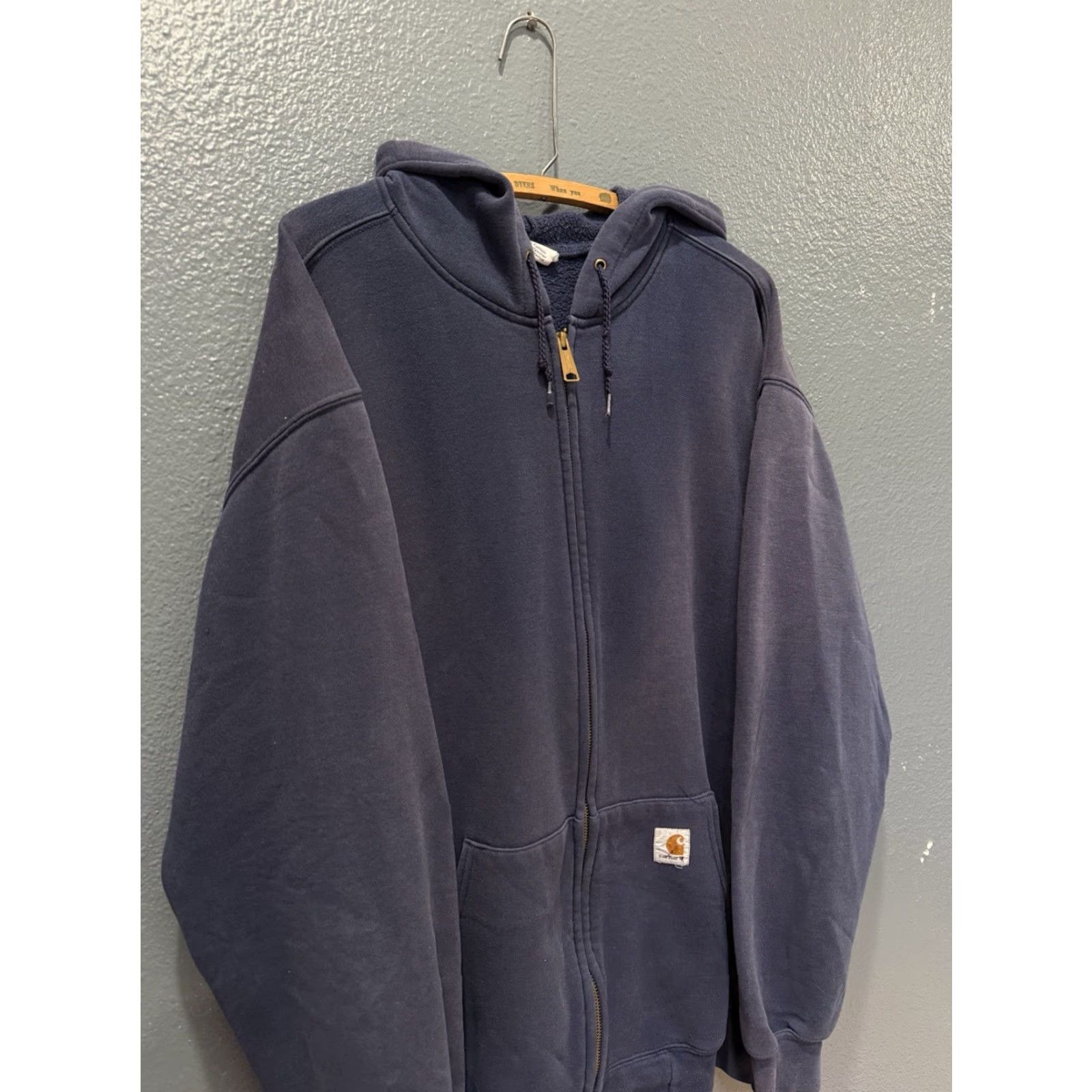 Carhartt VINTAGE Carhartt Navy Blue Cotton Zip Hoodie Men XL Full Zip 29in 26in US Made Men’s Hoodie Size US XL / EU 56 / 4 - 2 Thumbnail
