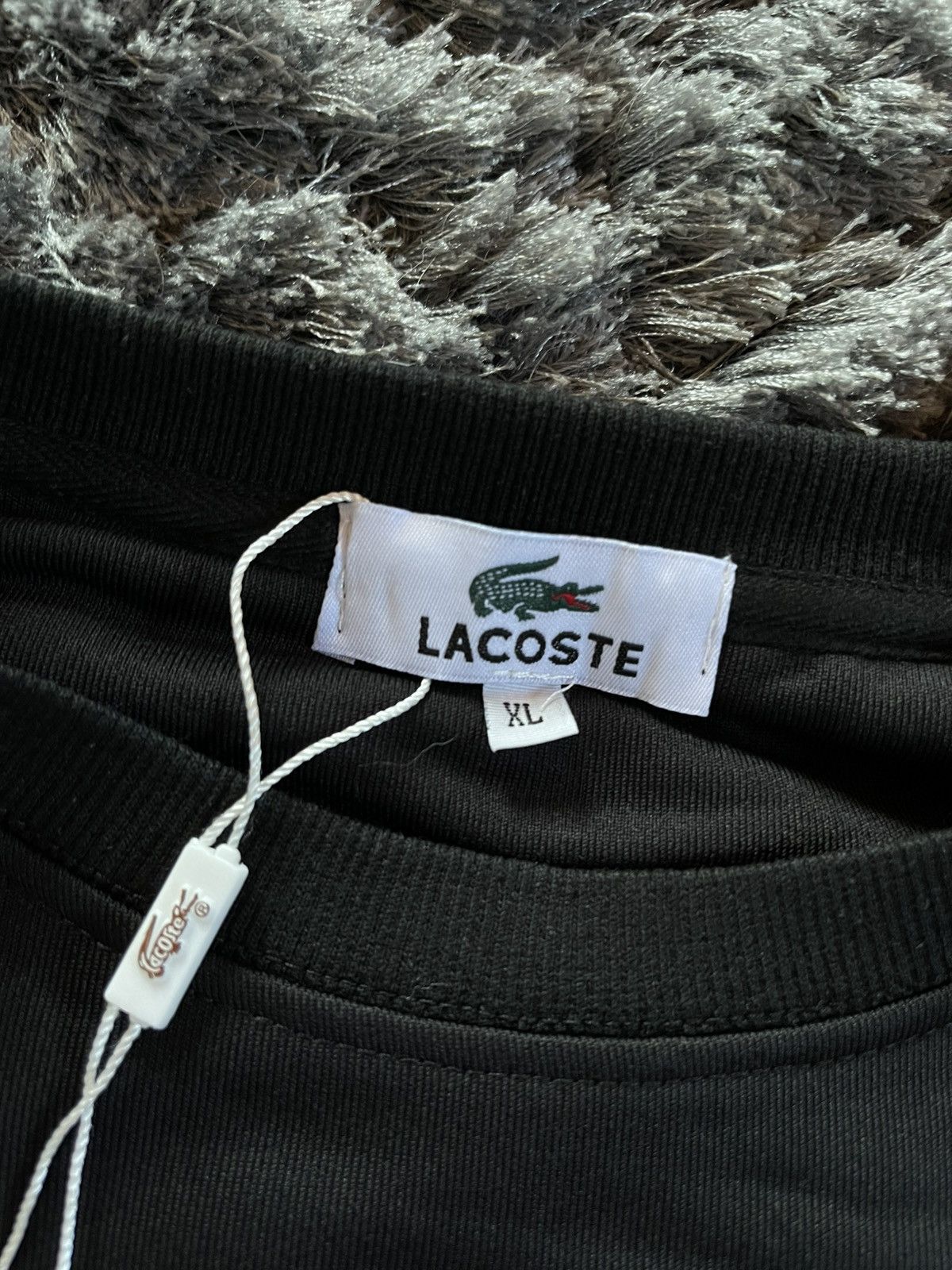 Lacoste × Vintage Original Vintage Lacoste Sweater Black XL Size US XL / EU 56 / 4 - 8 Thumbnail