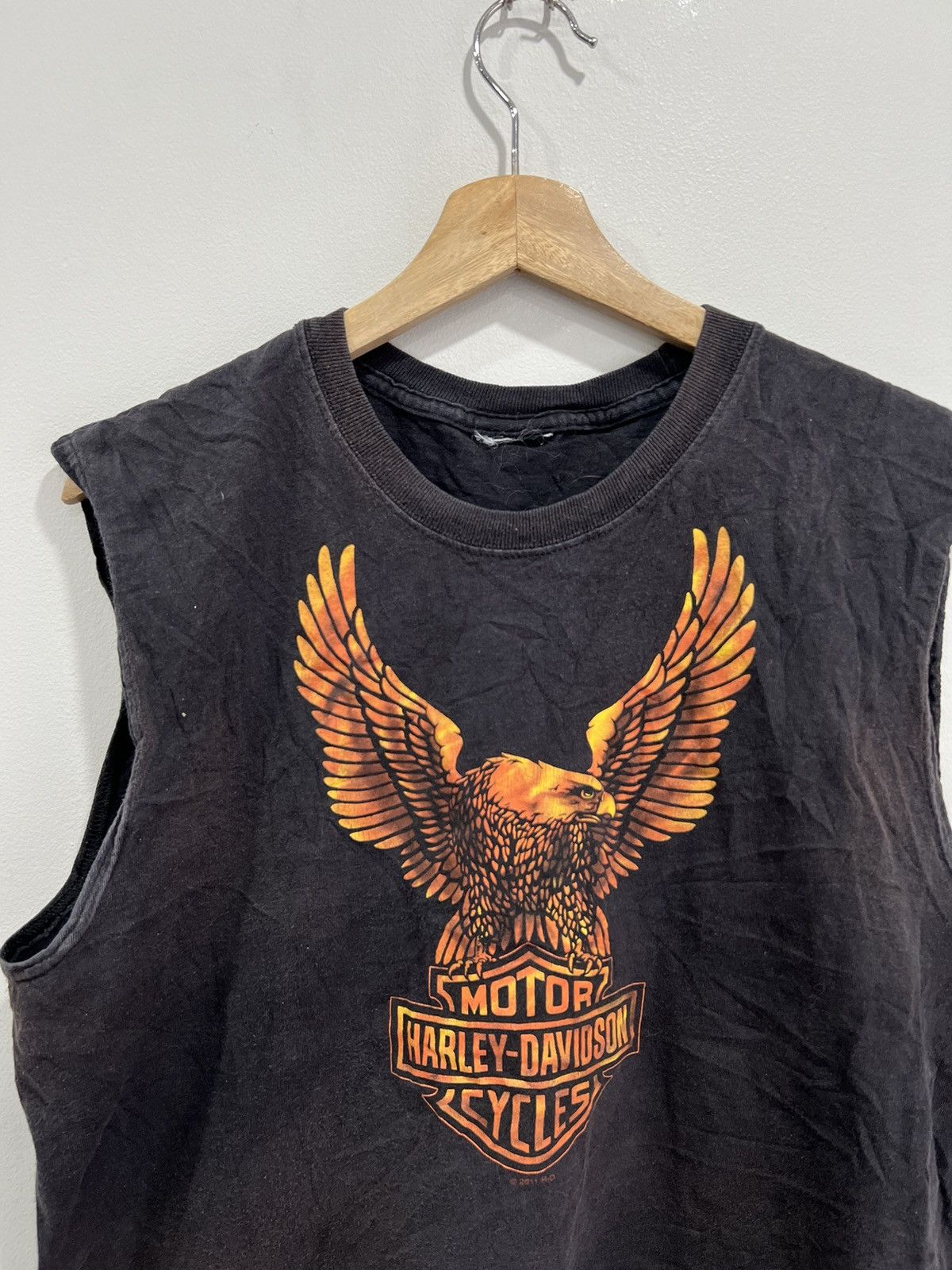 Harley Davidson × Vintage Vintage Harley Davidson Sleeveless shirt eagle Size US M / EU 48-50 / 2 - 3 Thumbnail