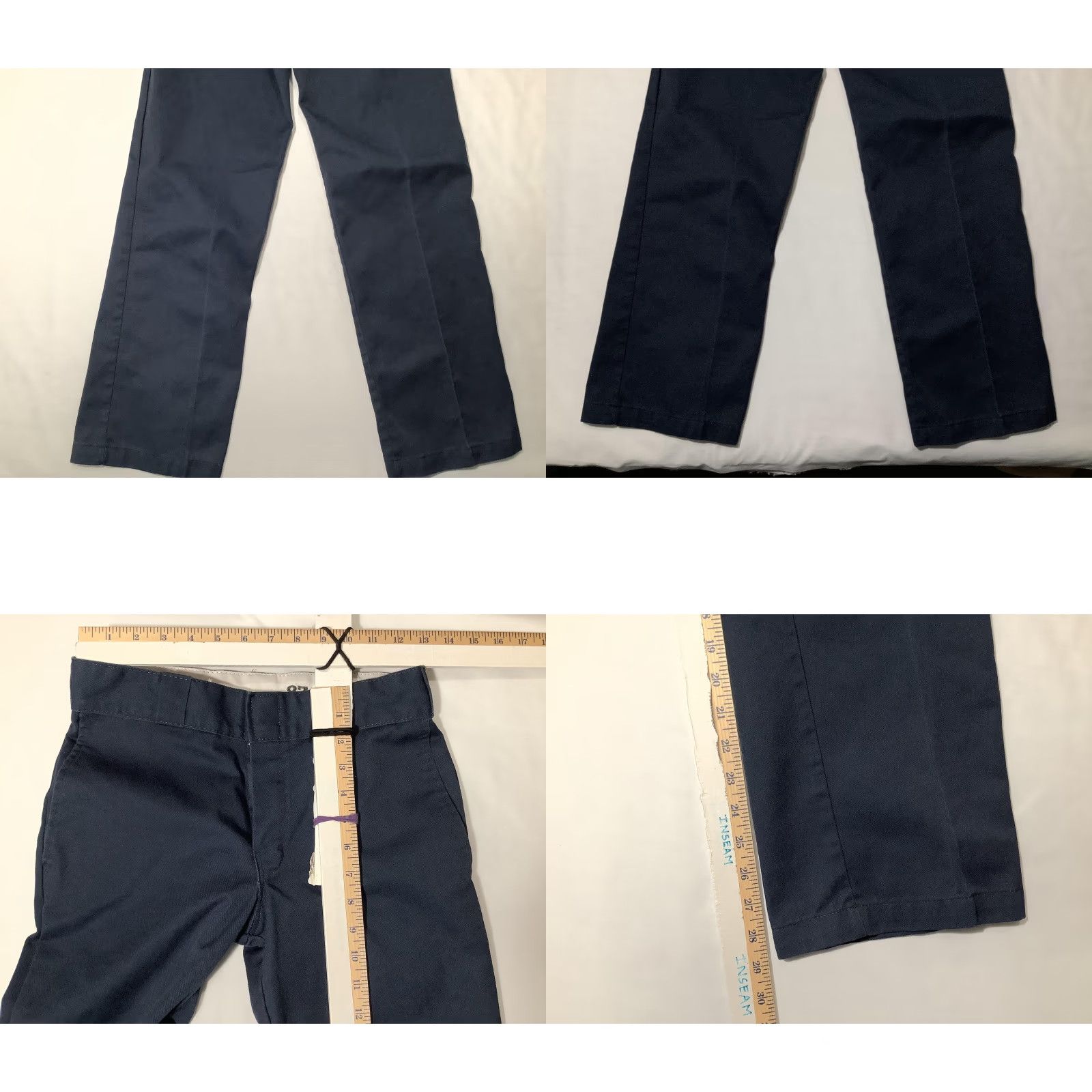 Dickies Dickies 874 Original Fit Work Pants Mens 28x30 Navy Straight Leg Twill 874DN Size US 28 / EU 44 - 8 Thumbnail