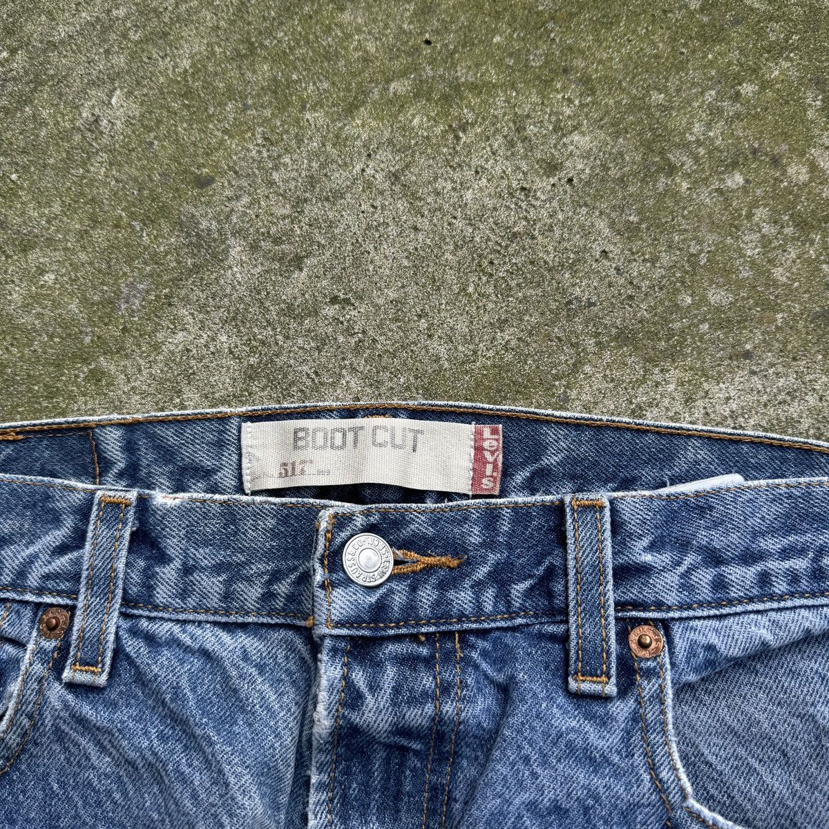 Levi's Levi's 517 Bootcut Faded Thrashed Jeans ERD Grunge Chrome Size US 33 - 5 Thumbnail