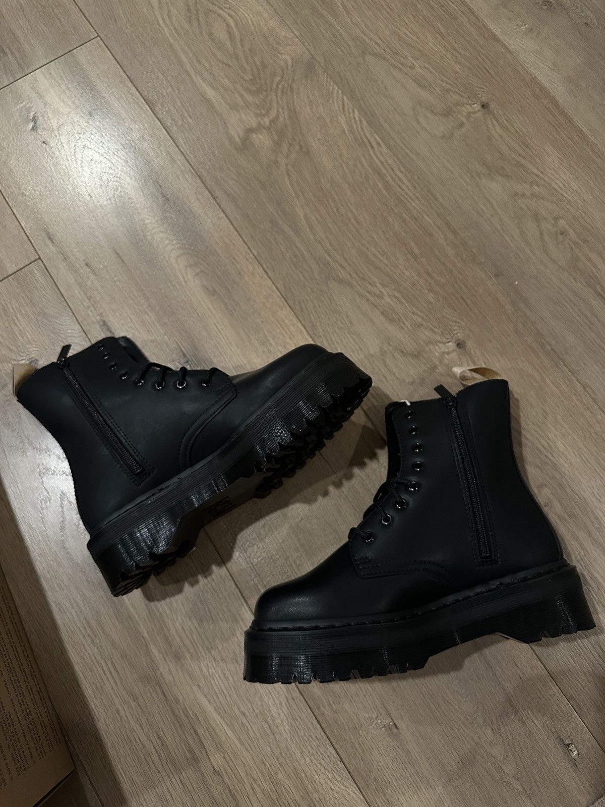 Dr. Martens VEGAN JADON II BOOT MONO PLATFORMS LEATHER COMBAT BOOTS Size US 9 / IT 39 - 12 Thumbnail