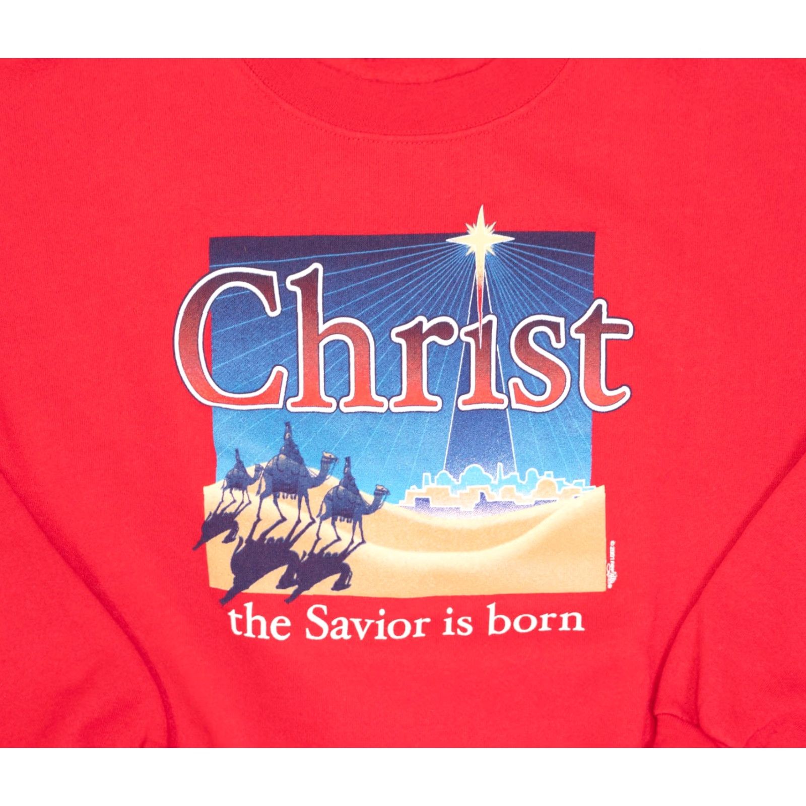 Lee VINTAGE Jesus Sweatshirt 90s Men Size L Red Crewneck USA Lee | Sweatshirt | Men | L | Red | 90s | Jesus | VTG | Made USA Size US L / EU 52-54 / 3 - 2 Thumbnail