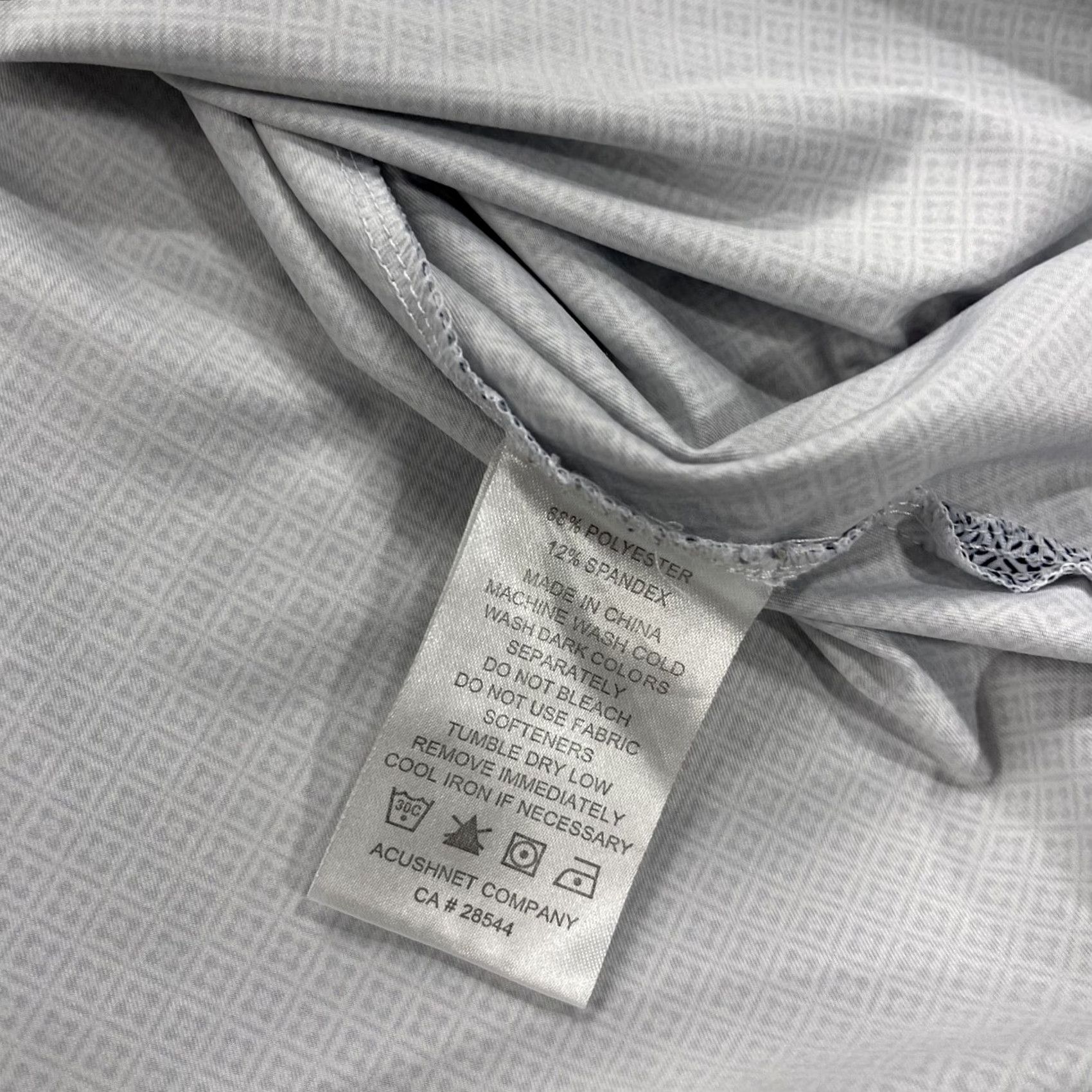 Footjoy FootJoy Polo Shirt Mens 2XL White Logo Breathable Stretch Golf Short Sleeve Collared Regular Fit Summer Casual (Geometric) Size US XXL / EU 58 / 5 - 5 Thumbnail