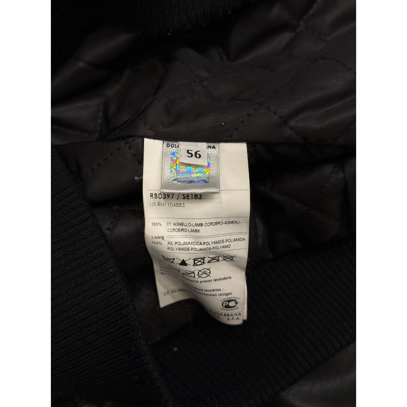Dolce & Gabbana 2000s Dolce & Gabbana cargo leather bomber jacket Size US XL / EU 56 / 4 - 6 Thumbnail