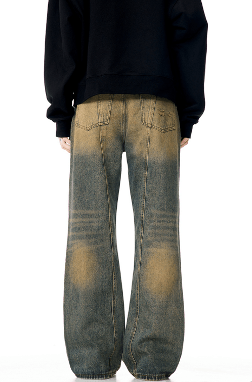Japanese Brand American high street loose retro distressed wide-leg jeans Size US 32 / EU 48 - 6 Thumbnail