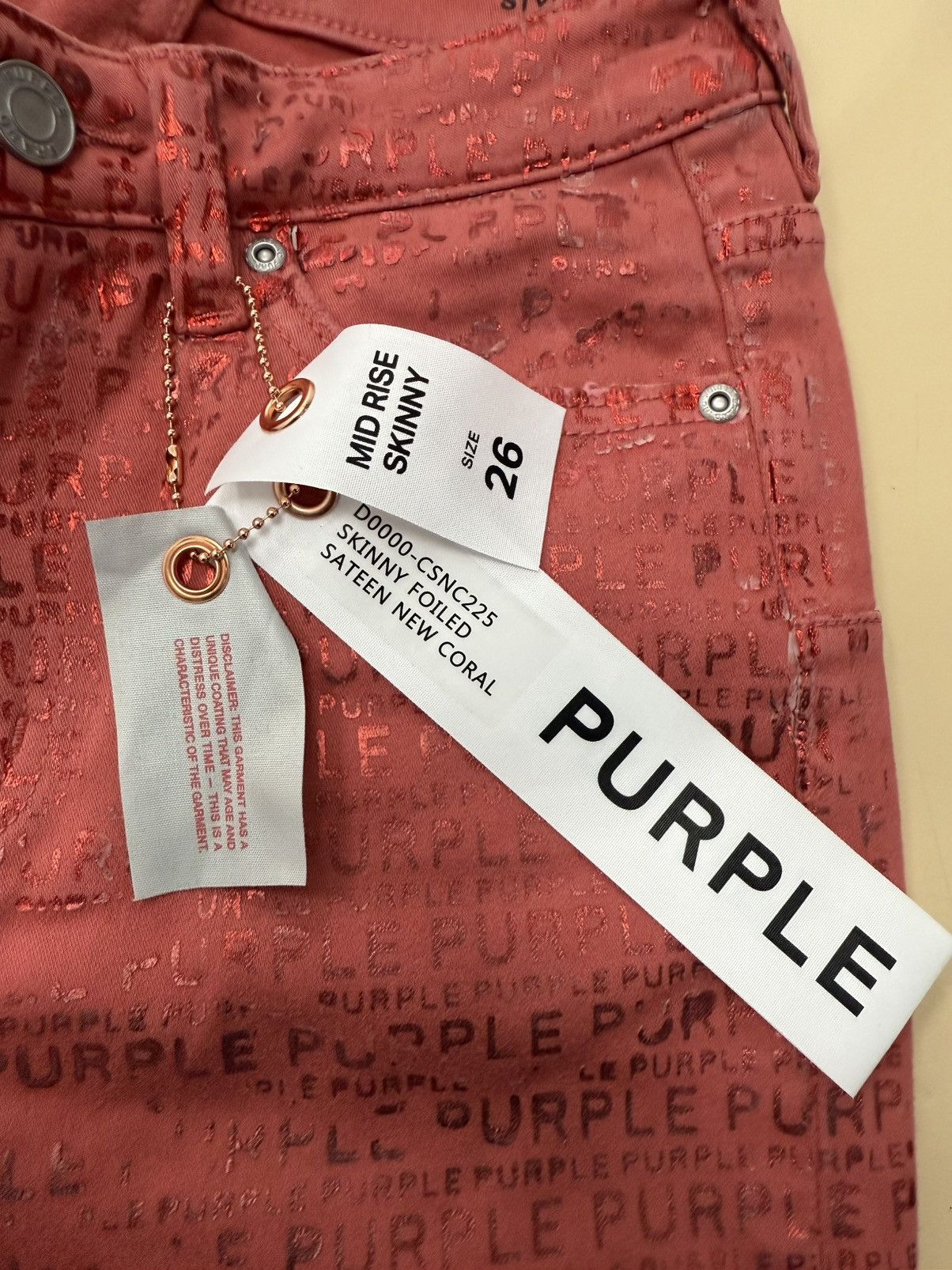 Other Purple Brand New Coral Size 26" / US 2 / IT 38 - 2 Thumbnail