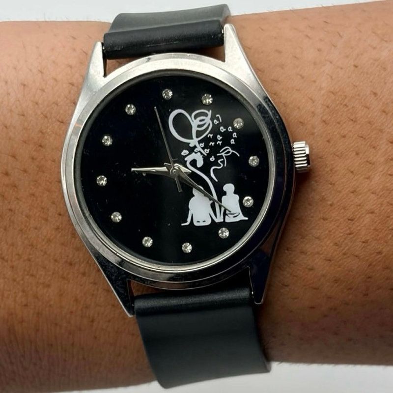 Other Black & Silver Love Watch Size ONE SIZE - 2 Thumbnail