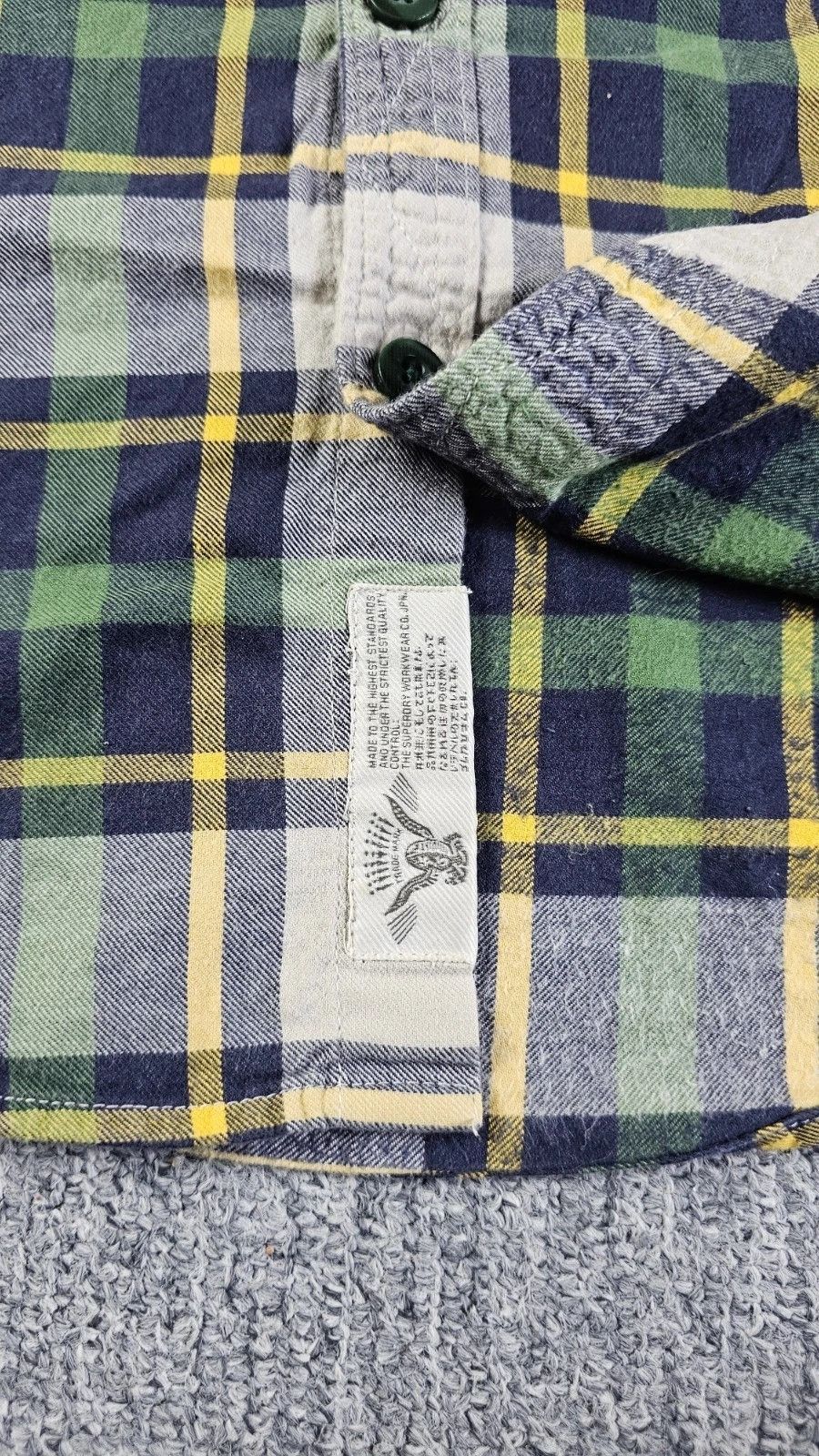 Superdry Superdry Lumberjack Twill Plaid Shirt Men M Navy Green Size US M / EU 48-50 / 2 - 7 Thumbnail