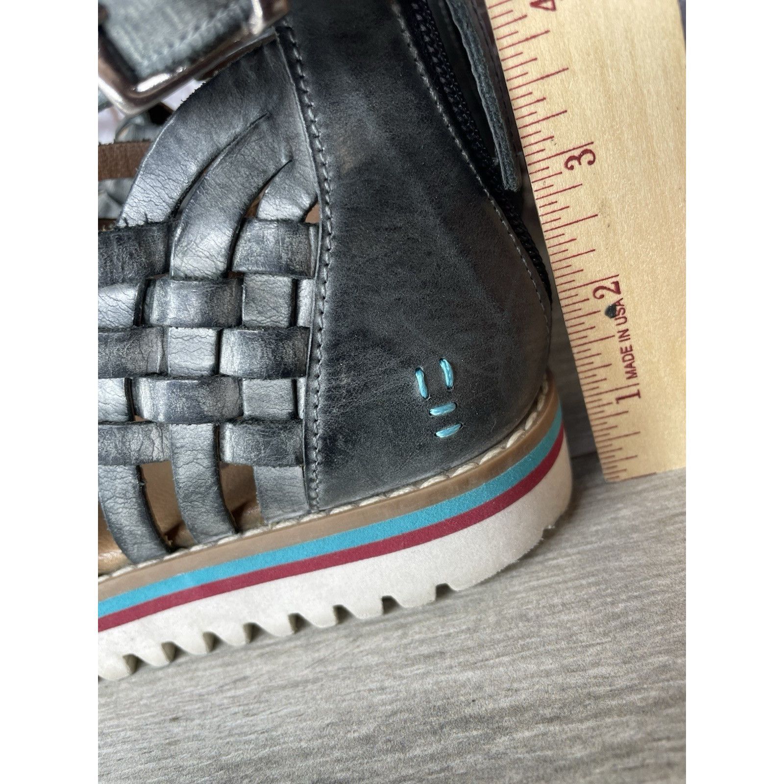 Bed Stu Roan By Bed Stu Scarletty Gladiator Hi Gray Leather Epica Sa Size US 7 / IT 37 - 11 Thumbnail