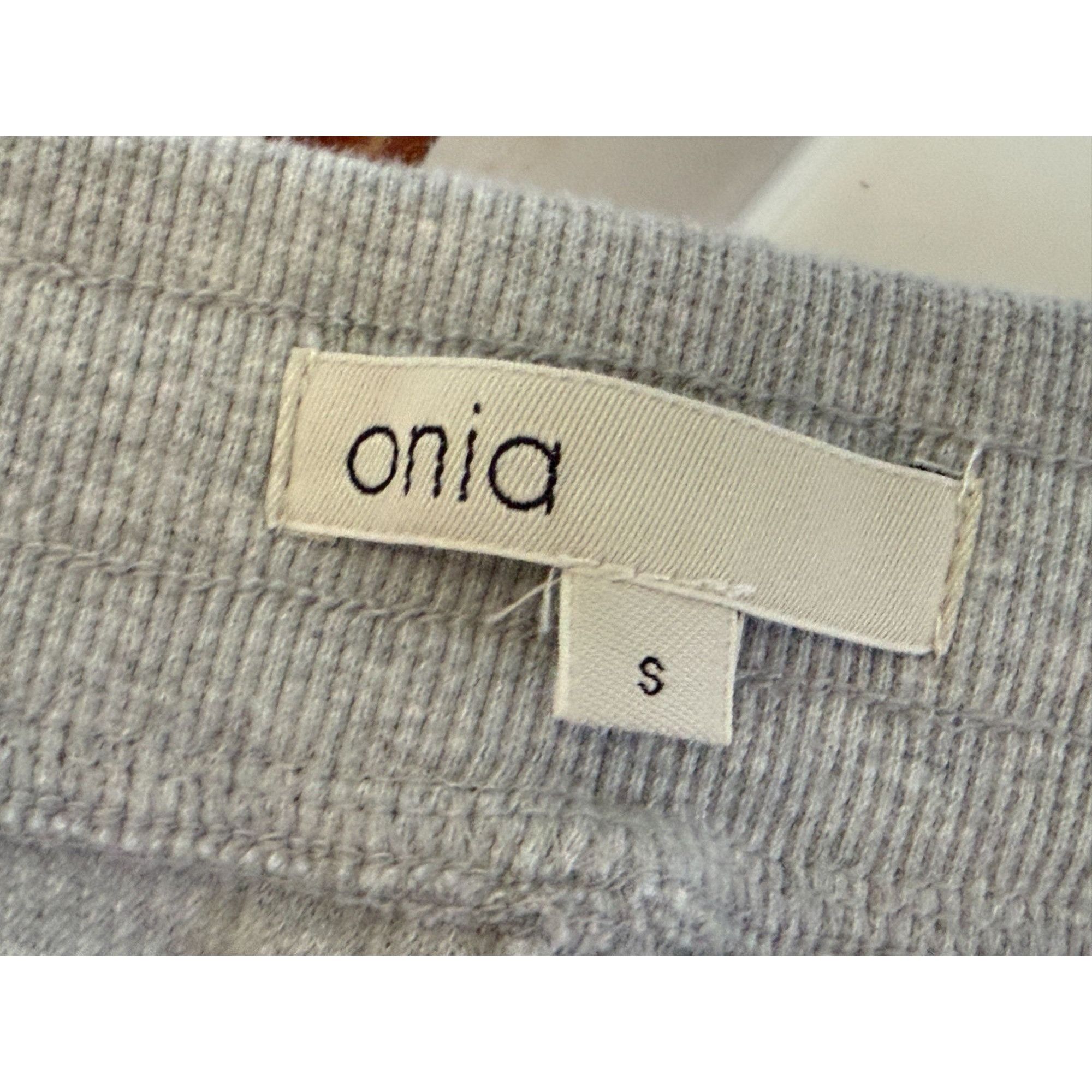 Onia Onia Gray Waffle Knit Jogger Pants Small Cotton Blend Size S Size 25" / US 0 / IT 36 - 4 Thumbnail