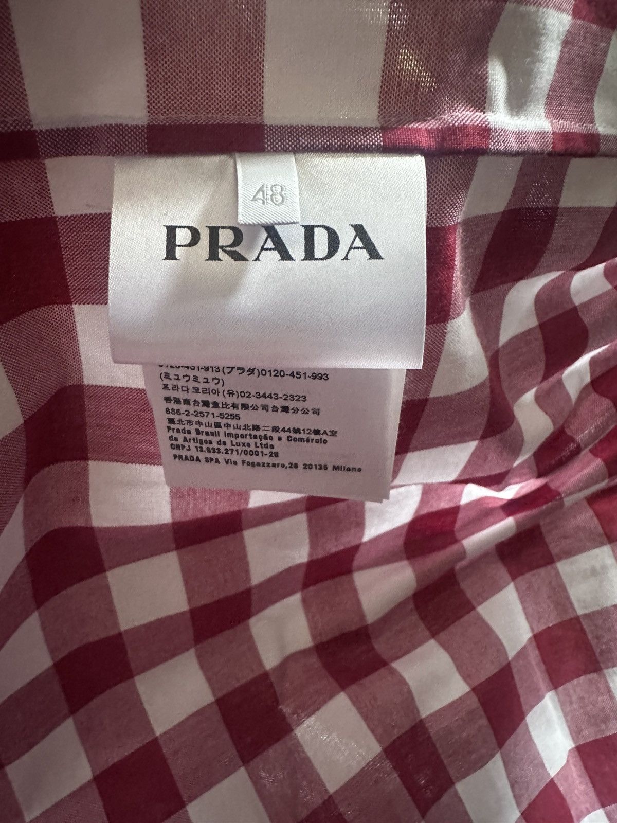 Prada Prada Gingham Blouson Jacket Size US M / EU 48-50 / 2 - 4 Thumbnail