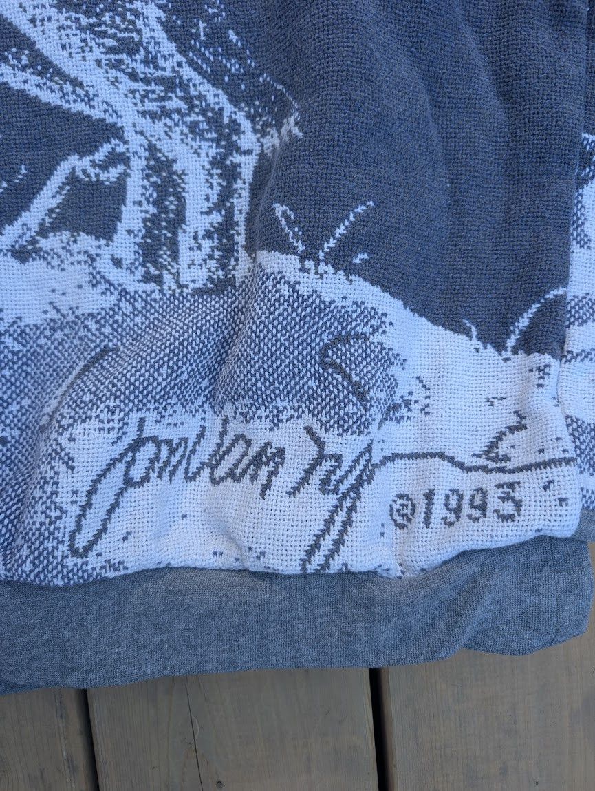 Other Rye Dylan Reworks Handmade Wolf Sweater Hoodie Size US M / EU 48-50 / 2 - 2 Thumbnail