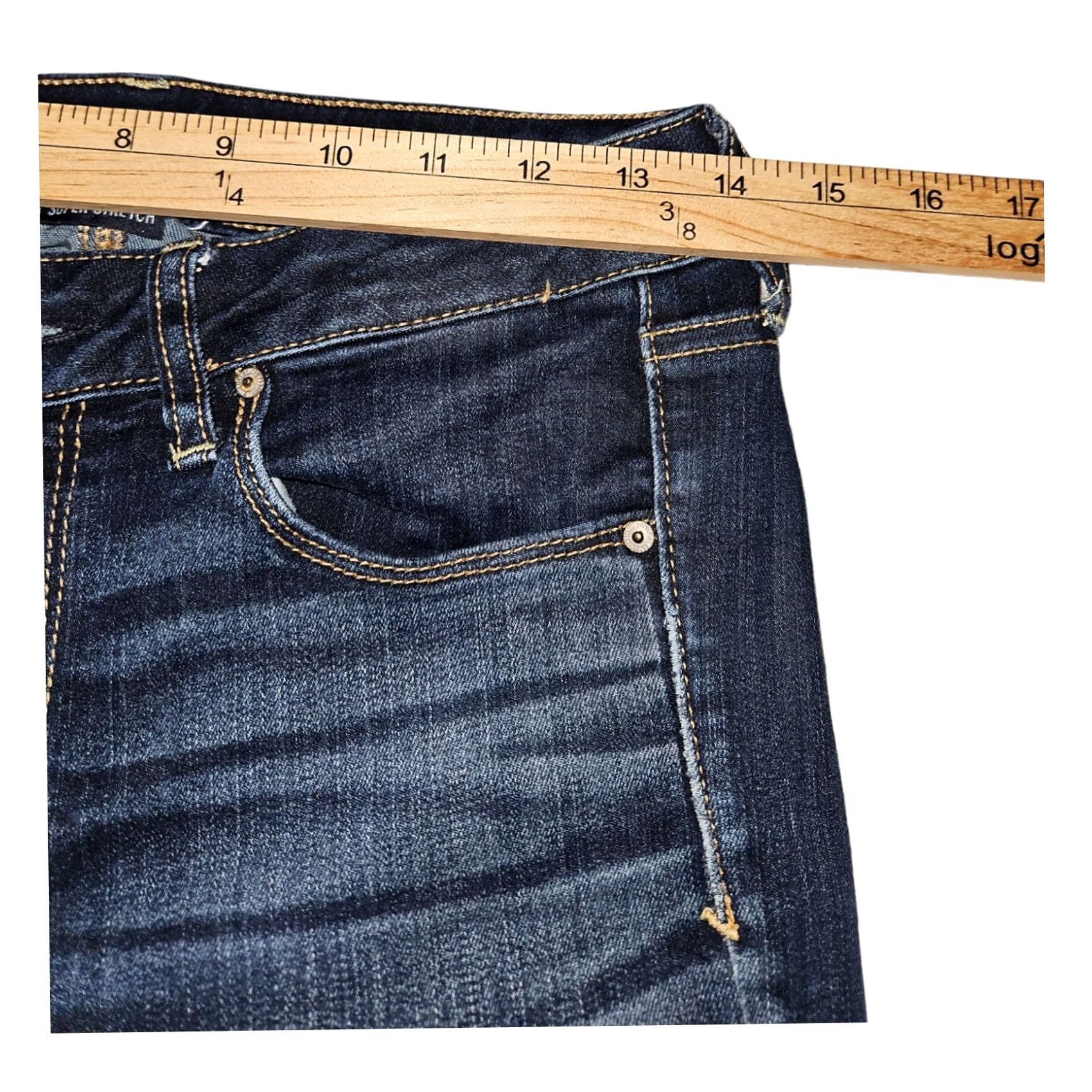 American Eagle Outfitters American Eagle Outfitters Jeans Skinny 4 Women's Blue Denim 5-Pocket Stretch Low Rise Slim Hipster Preppy Mens Girls 0 Size 27" / US 4 / IT 40 - 4 Thumbnail